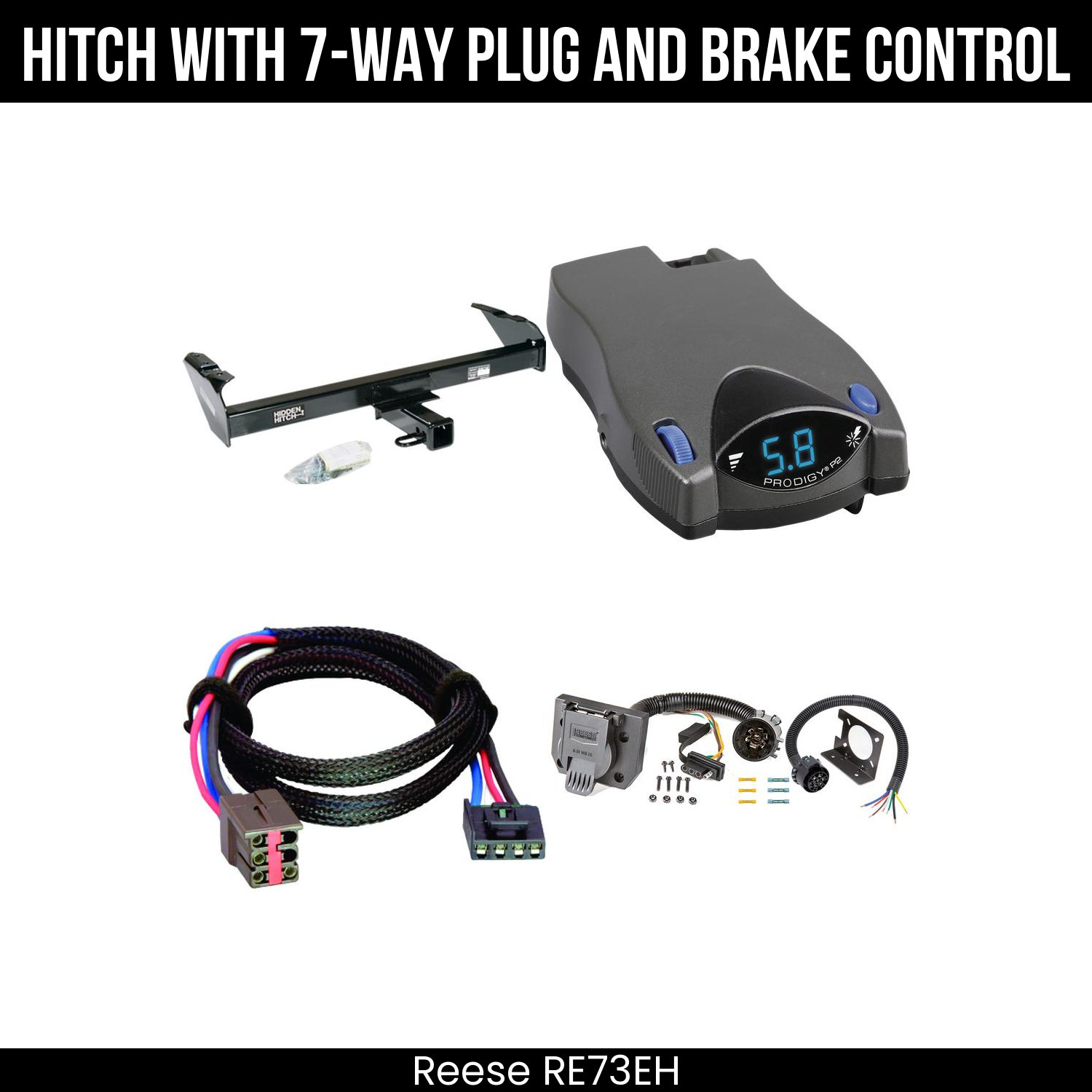 Trailer Hitch , 7-Way , Tekonsha Prodigy P2 Brake Control