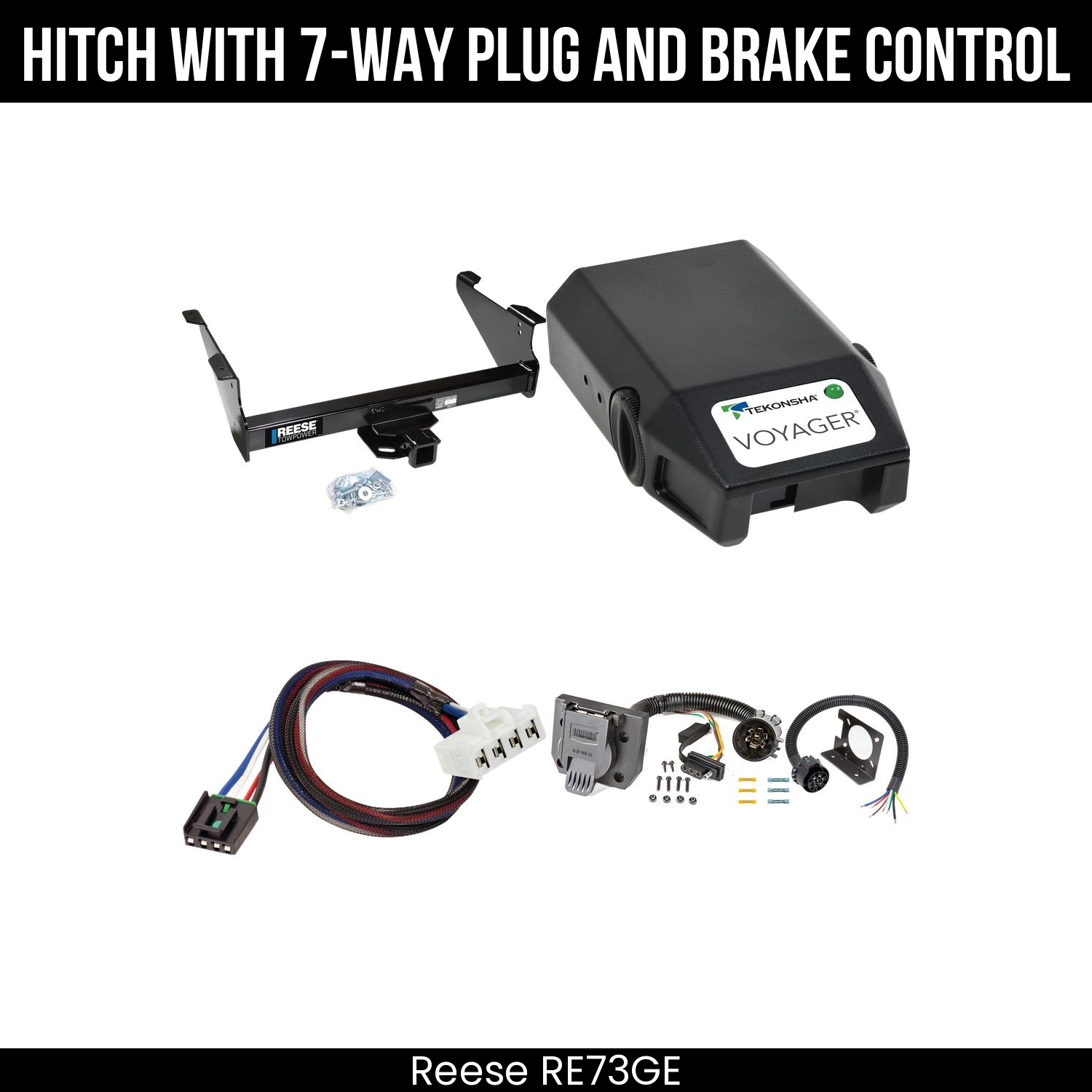 Trailer Hitch , 7-Way , Tekonsha Voyager Brake Control