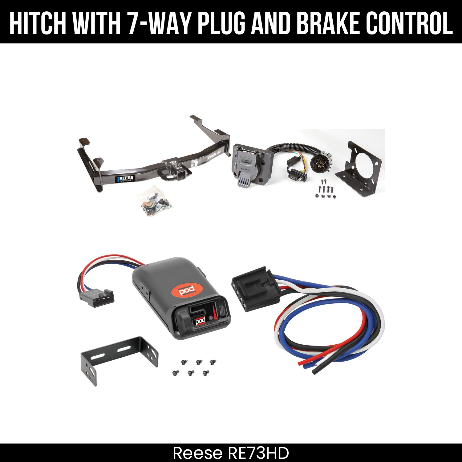 Trailer Hitch , 7-Way , Pro Series POD Brake Control