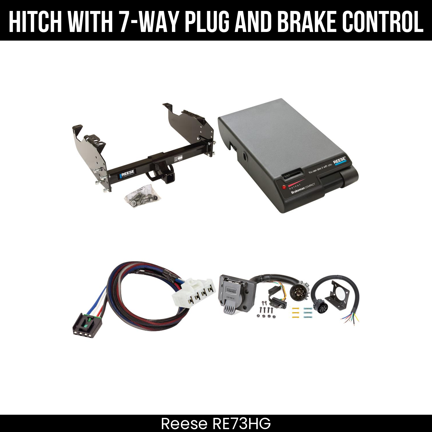 Trailer Hitch , 7-Way , Reese Brakeman Brake Control