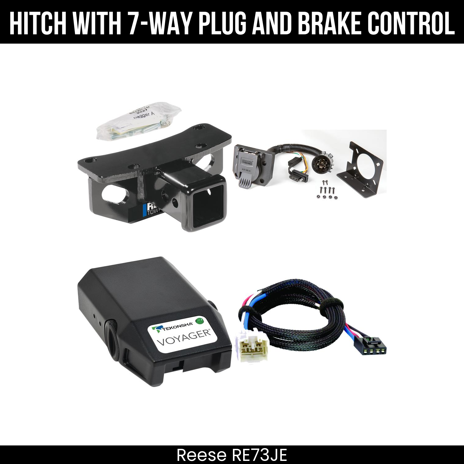 Trailer Hitch , 7-Way , Tekonsha Voyager Brake Control