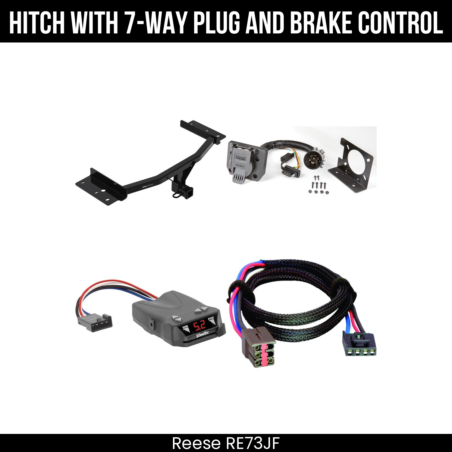 Trailer Hitch , 7-Way , Draw-Tite Activator IV Brake Control