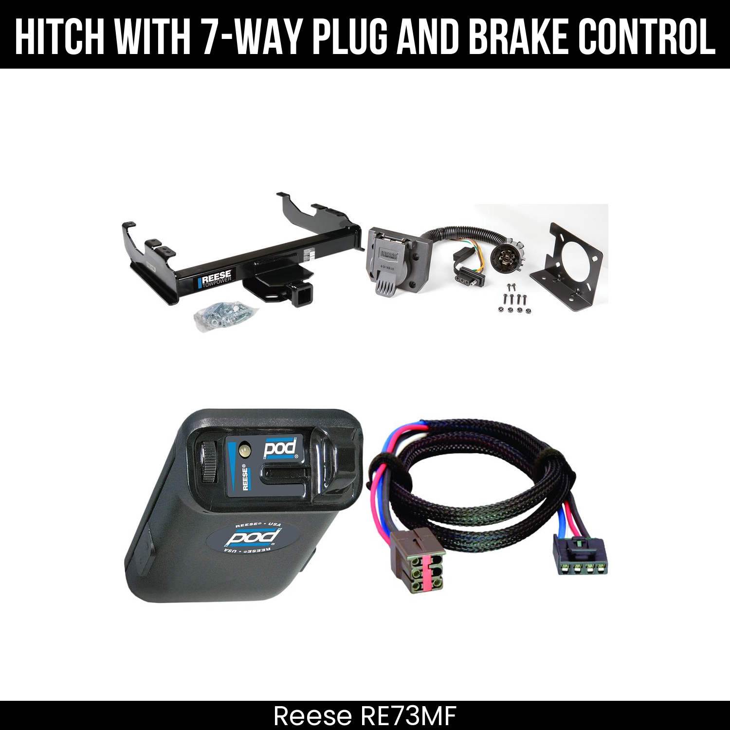 Trailer Hitch , 7-Way , Reese POD Brake Control