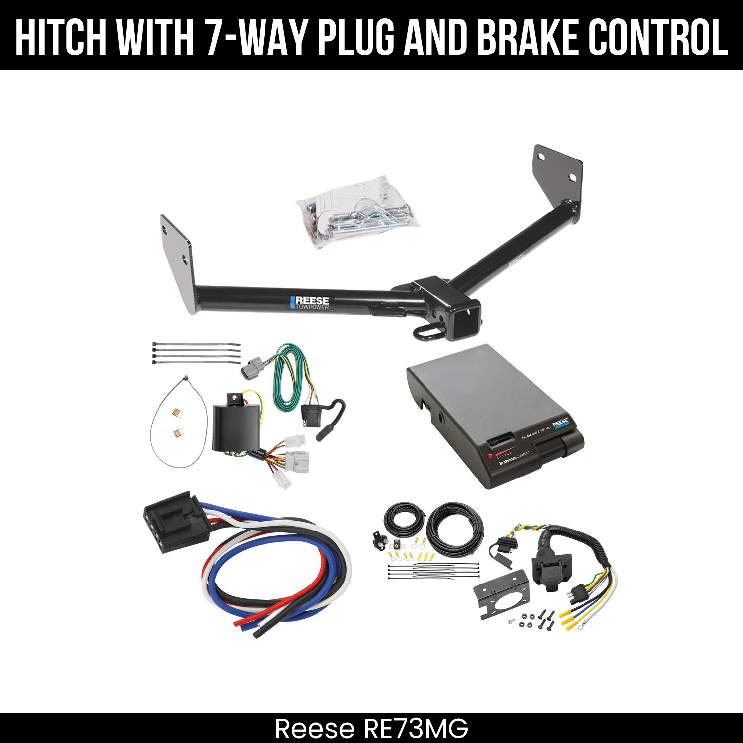 Trailer Hitch , 7-Way , Reese Brakeman Brake Control
