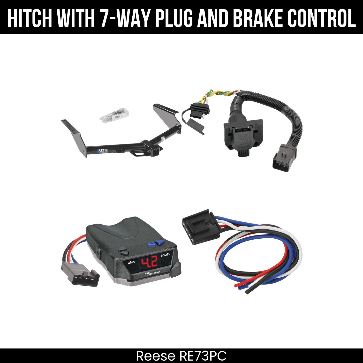 Trailer Hitch , 7-Way , Tekonsha Brake EVN Control