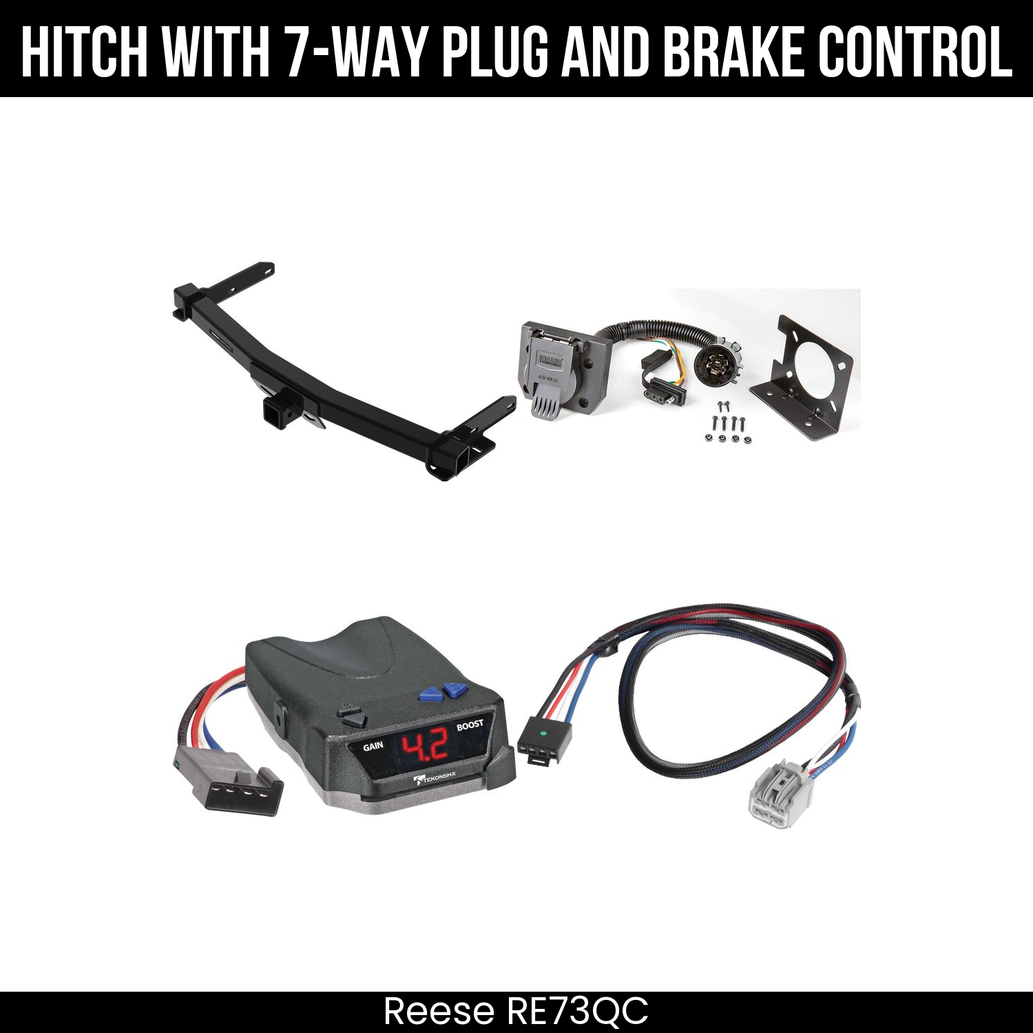 Trailer Hitch , 7-Way , Tekonsha Brake EVN Control