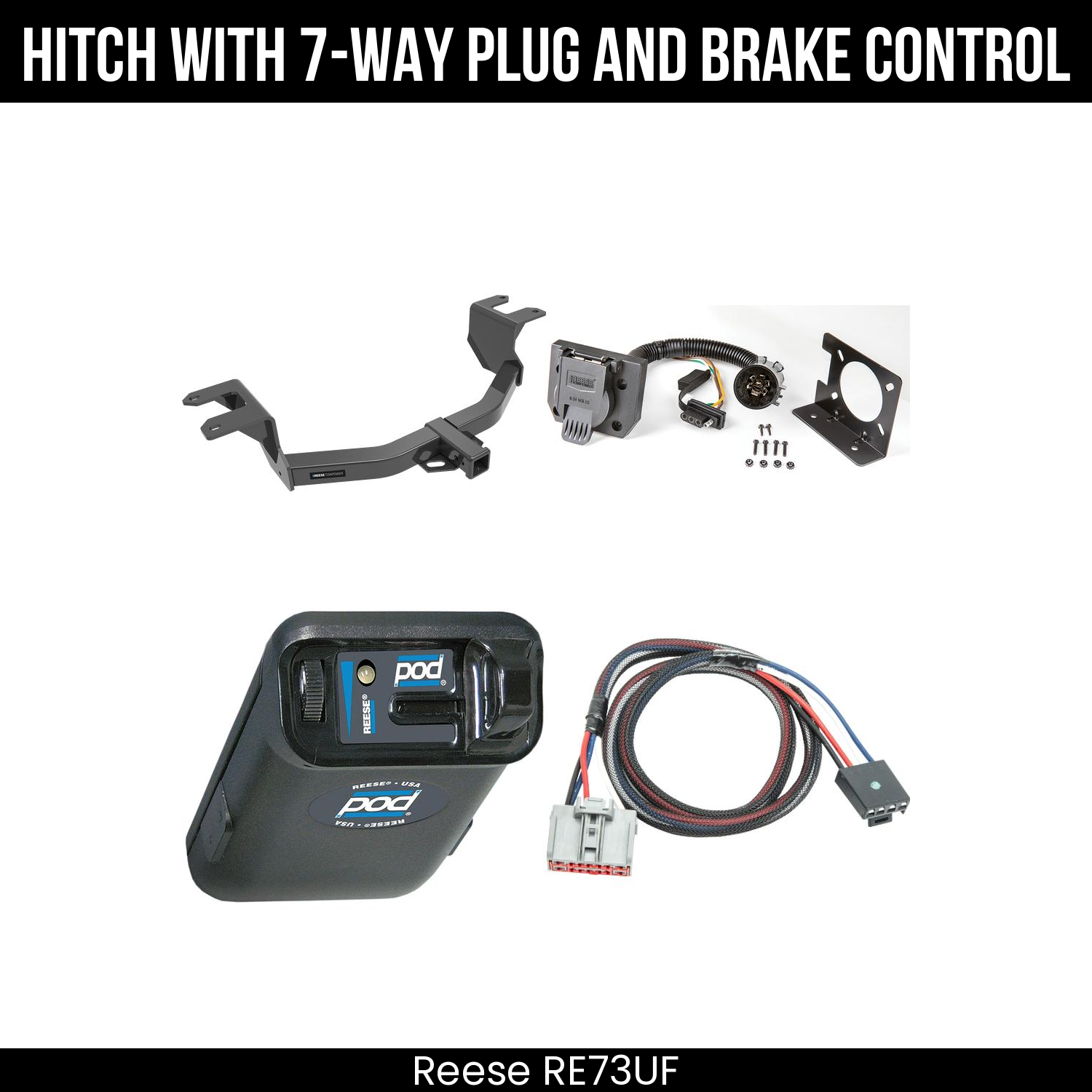 Trailer Hitch , 7-Way , Reese POD Brake Control