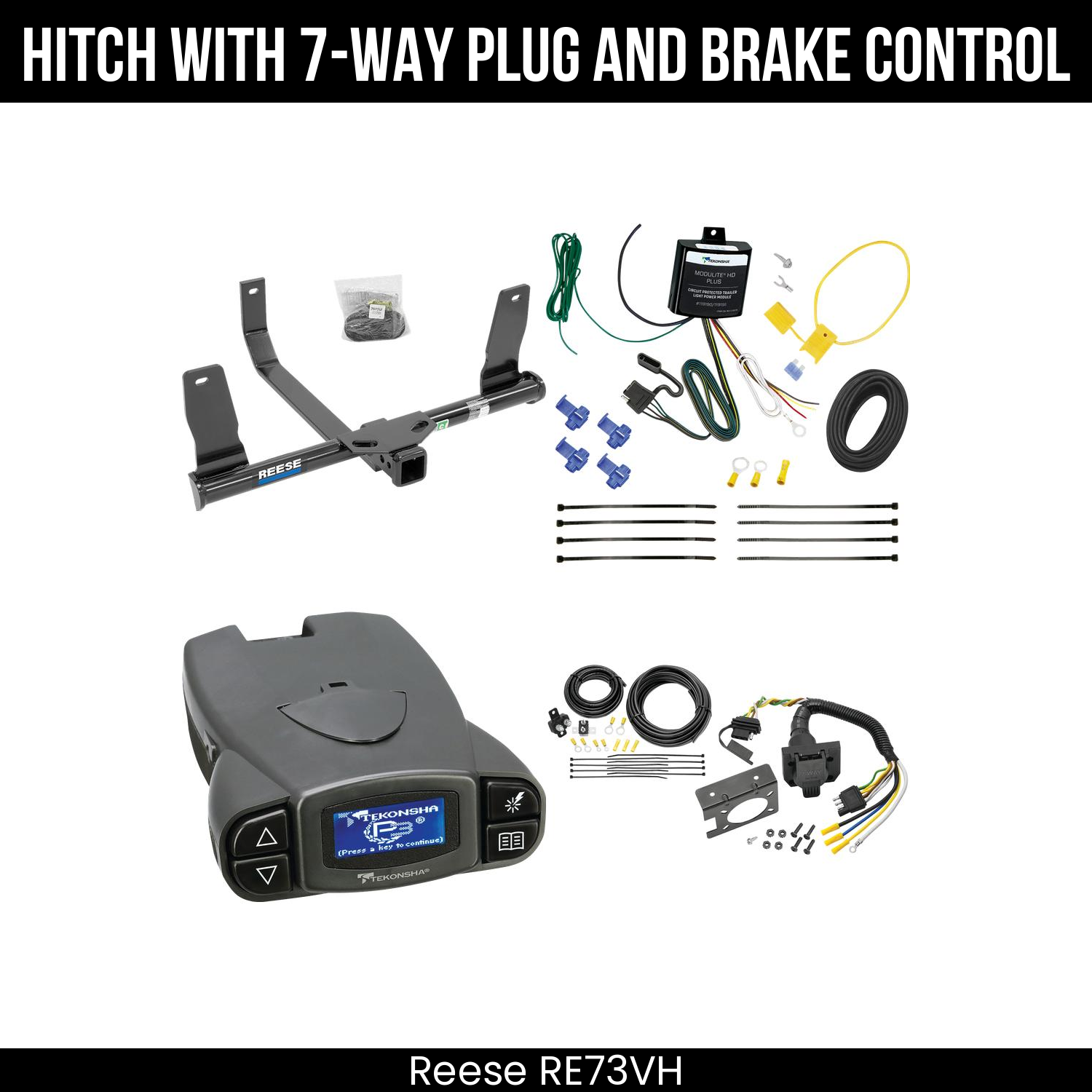 Trailer Hitch , 7-Way , Tekonsha Prodigy P3 Brake Control