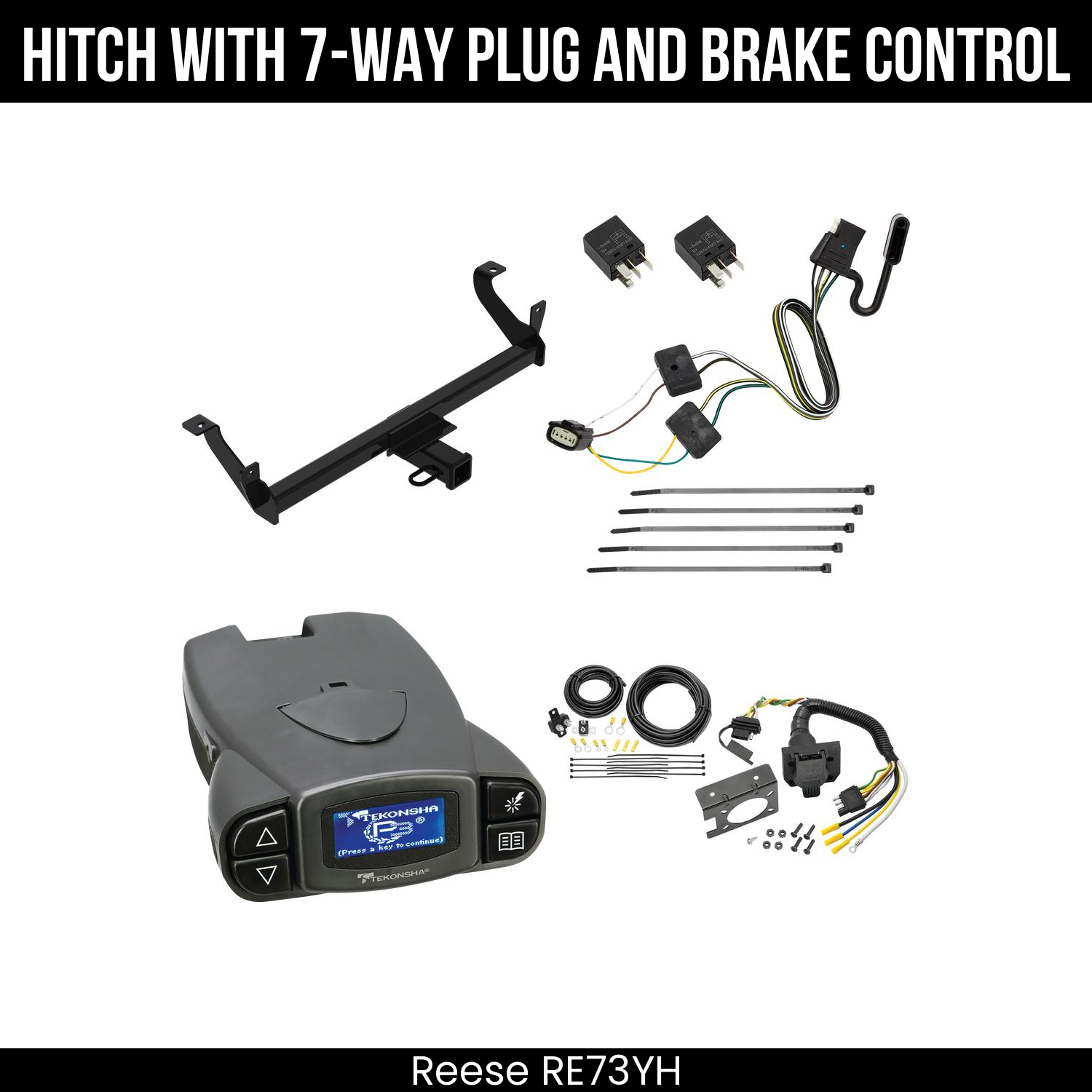 Trailer Hitch , 7-Way , Tekonsha Prodigy P3 Brake Control