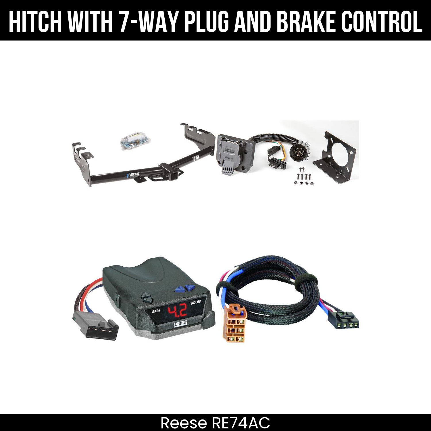 Trailer Hitch , 7-Way , Reese Brake EVN Control