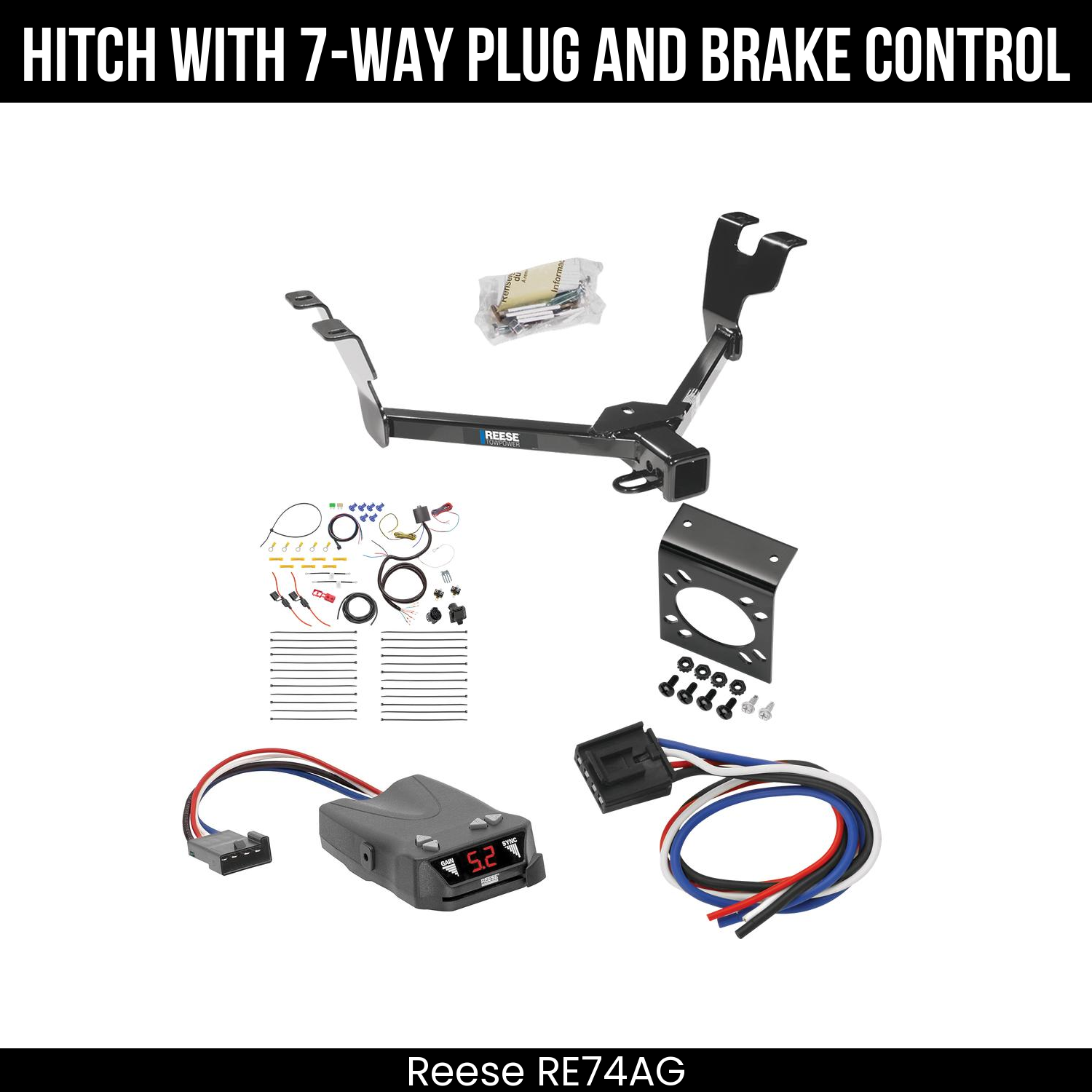 Trailer Hitch , 7-Way , Reese Brakeman IV Brake Control