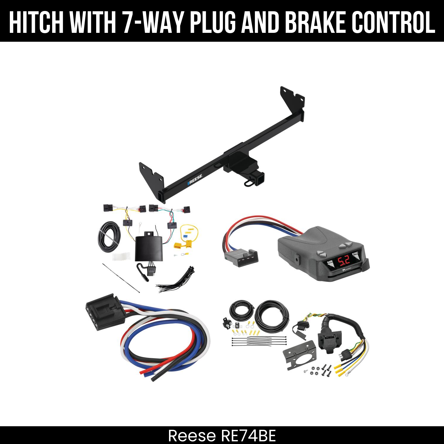 Trailer Hitch , 7-Way , Tekonsha Brakeman IV Brake Control