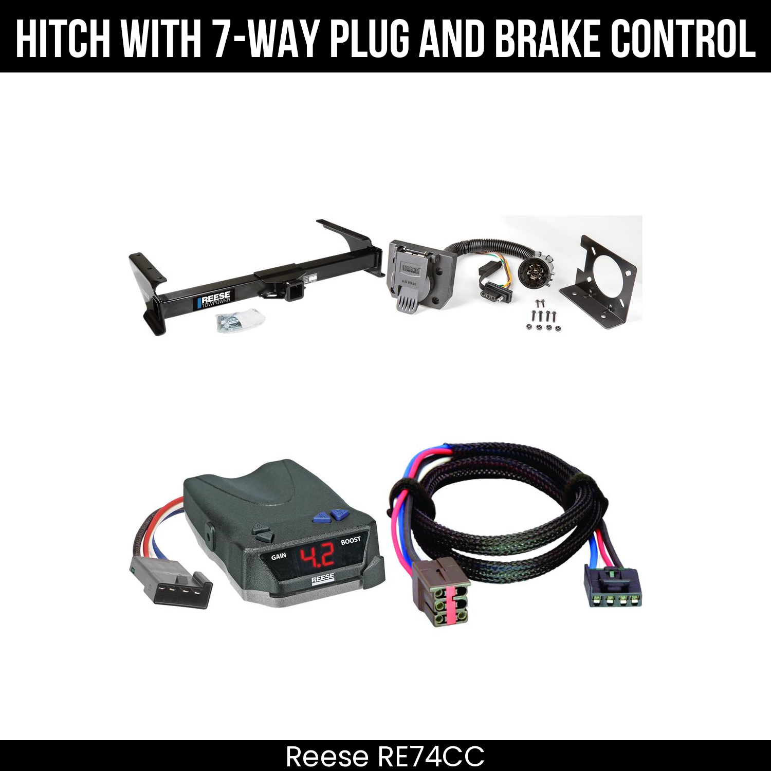 Trailer Hitch , 7-Way , Reese Brake EVN Control
