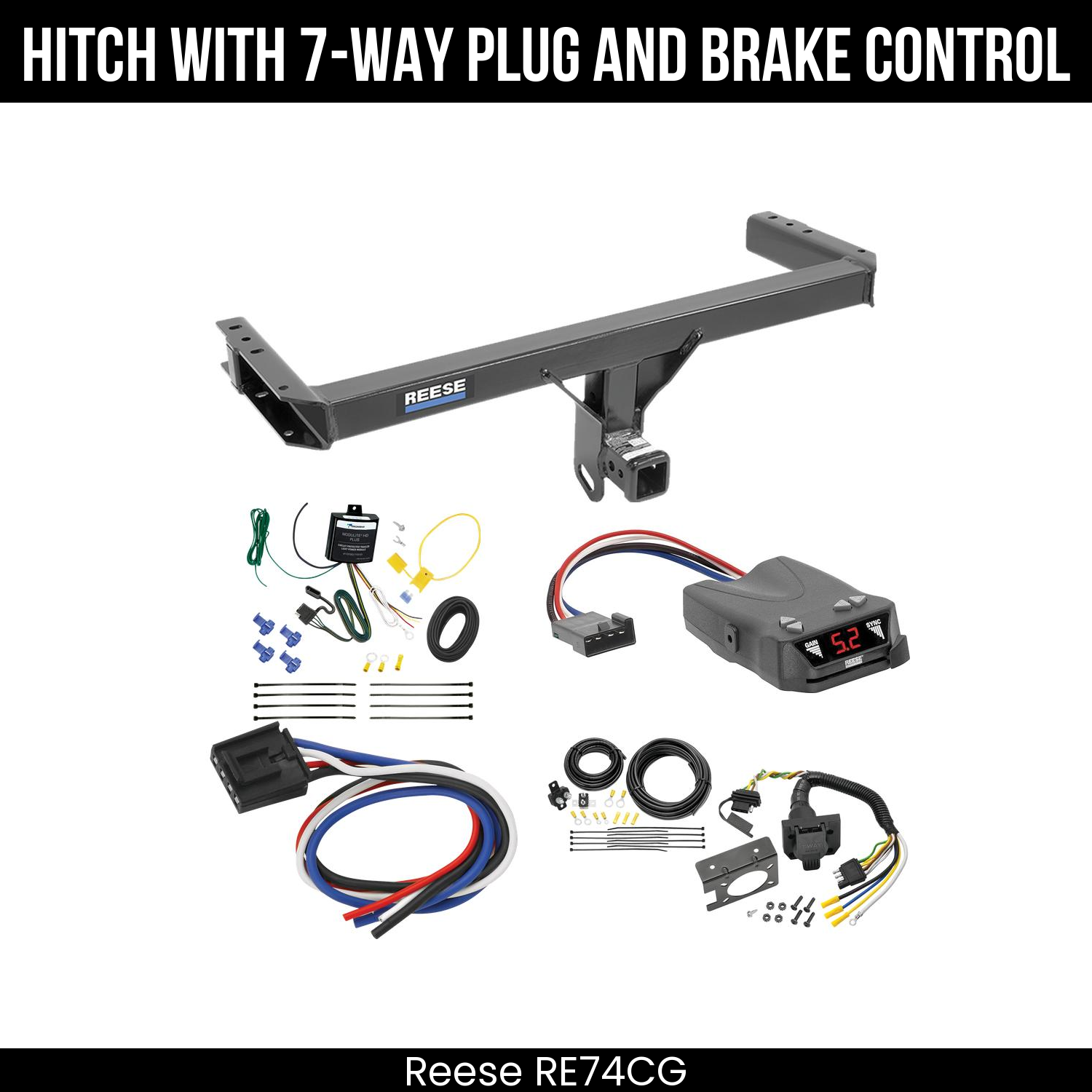 Trailer Hitch , 7-Way , Reese Brakeman IV Brake Control