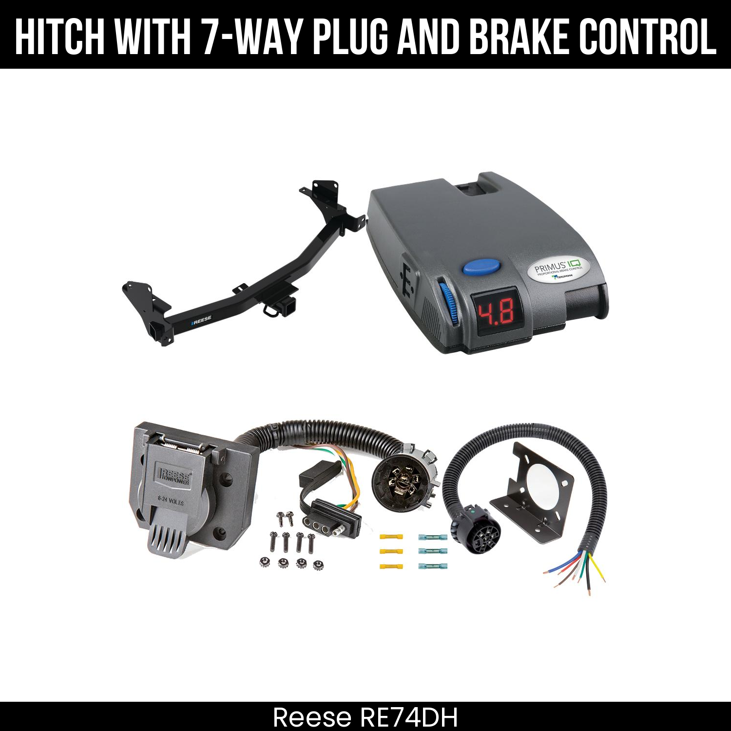 Trailer Hitch , 7-Way , Tekonsha Primus IQ Brake Control