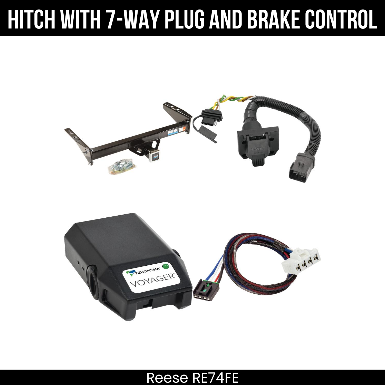 Trailer Hitch , 7-Way , Tekonsha Voyager Brake Control