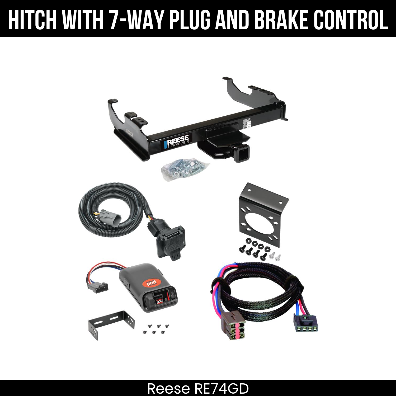 Trailer Hitch , 7-Way , Pro Series POD Brake Control