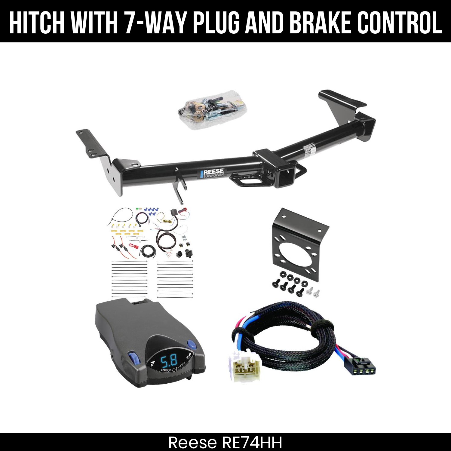 Trailer Hitch , 7-Way , Tekonsha Prodigy P2 Brake Control