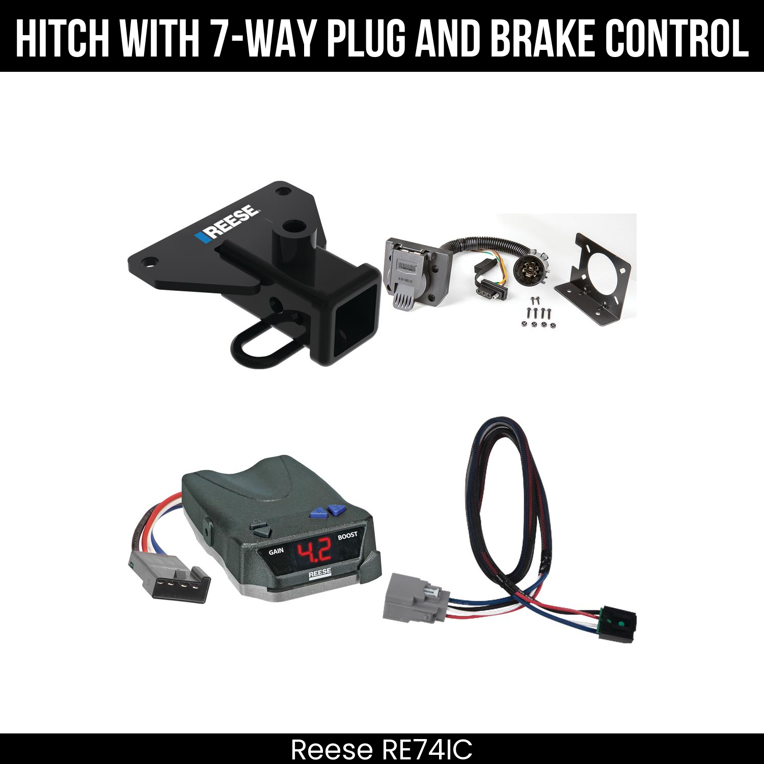 Trailer Hitch , 7-Way , Reese Brake EVN Control