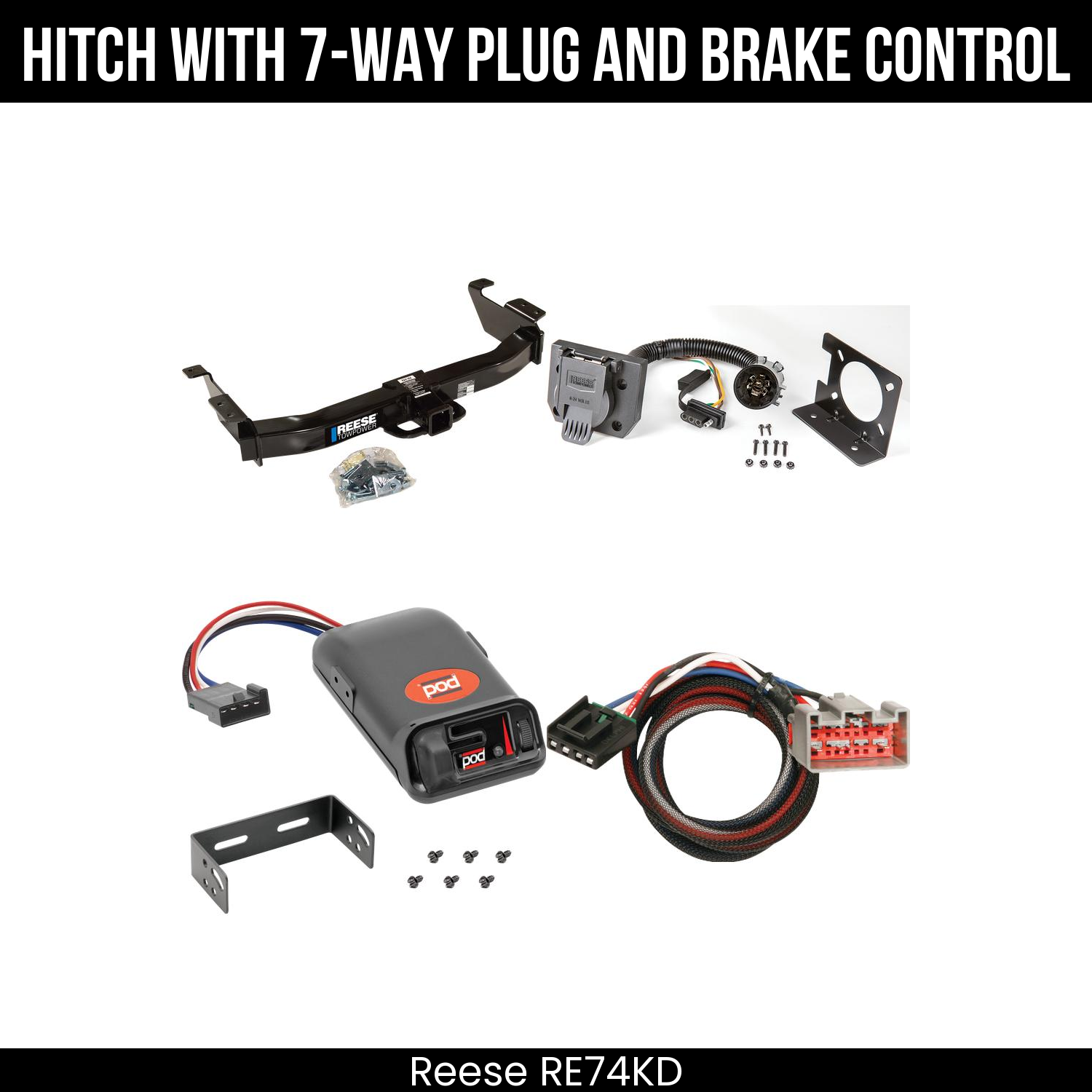 Trailer Hitch , 7-Way , Pro Series POD Brake Control