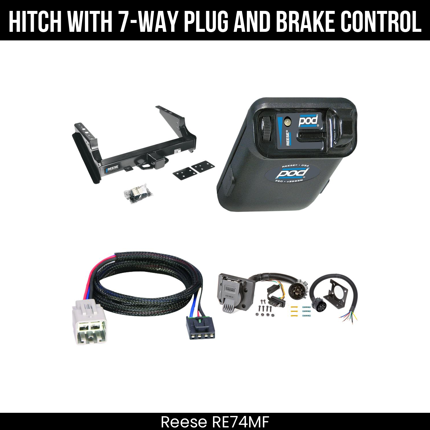 Trailer Hitch , 7-Way , Reese POD Brake Control