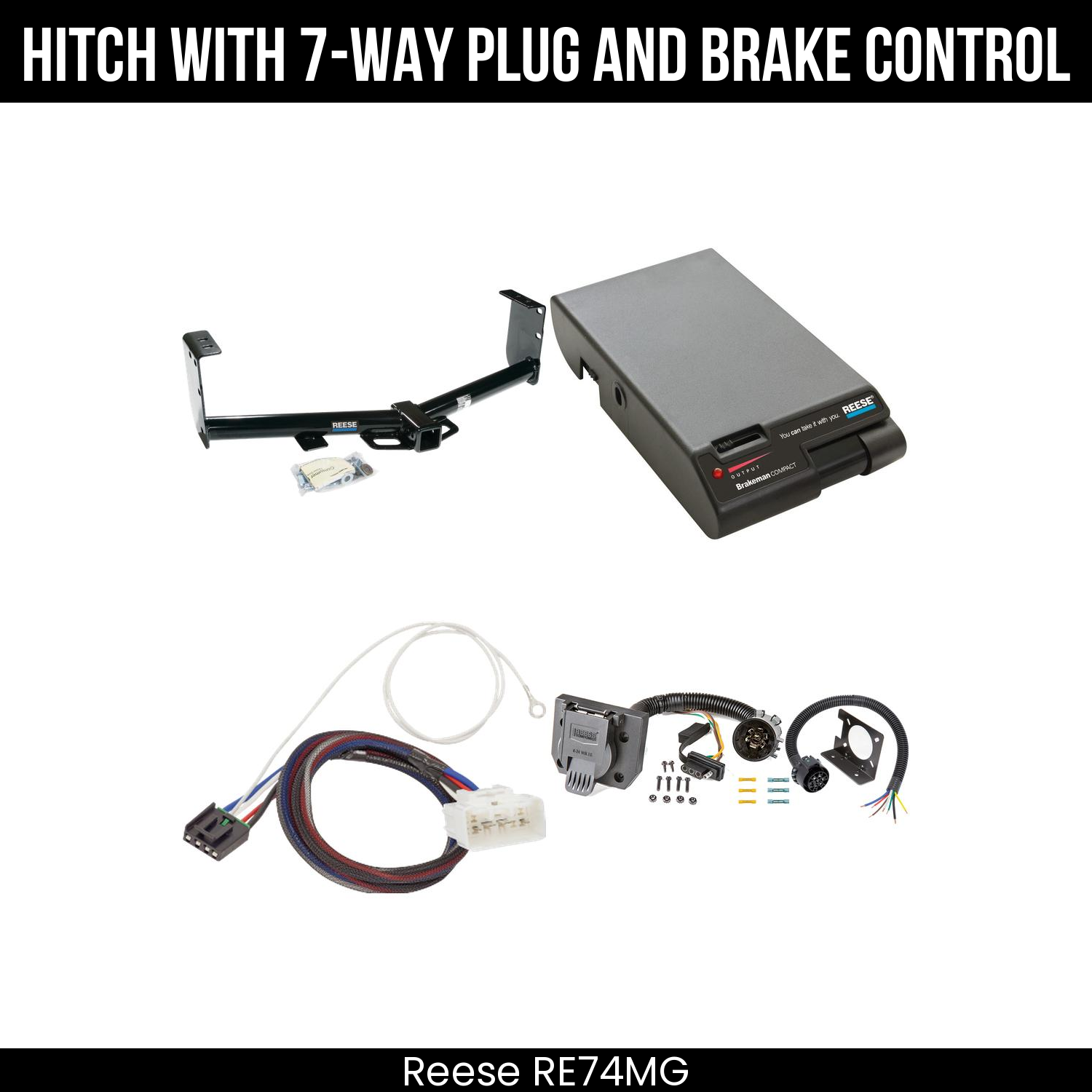 Trailer Hitch , 7-Way , Reese Brakeman Brake Control
