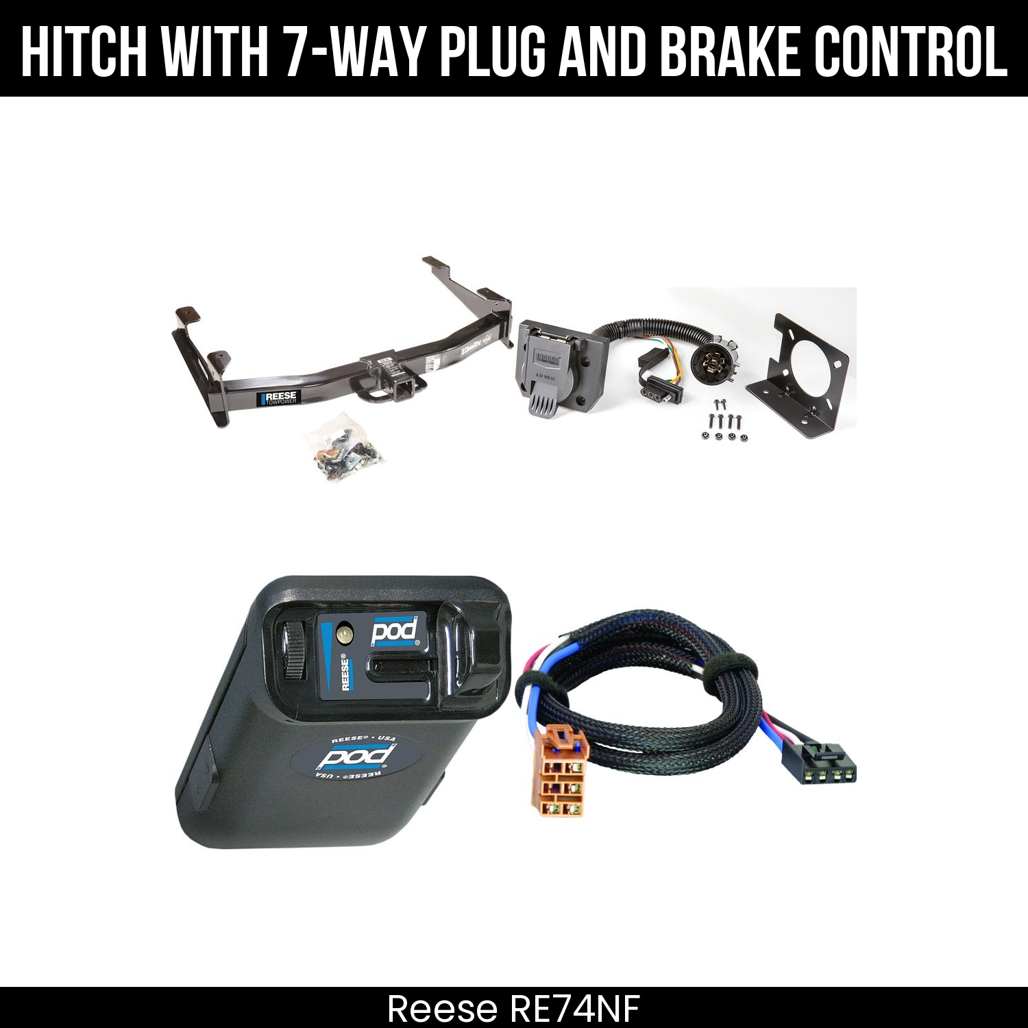 Trailer Hitch , 7-Way , Reese POD Brake Control