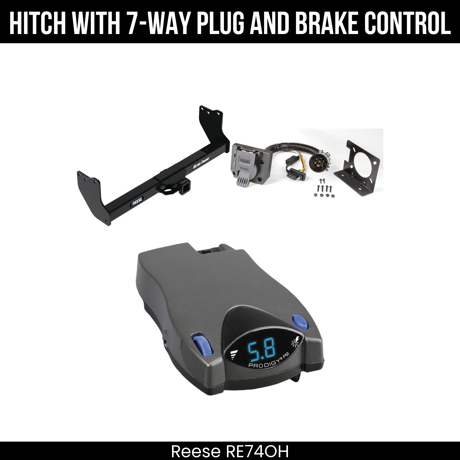 Trailer Hitch , 7-Way , Tekonsha Prodigy P2 Brake Control
