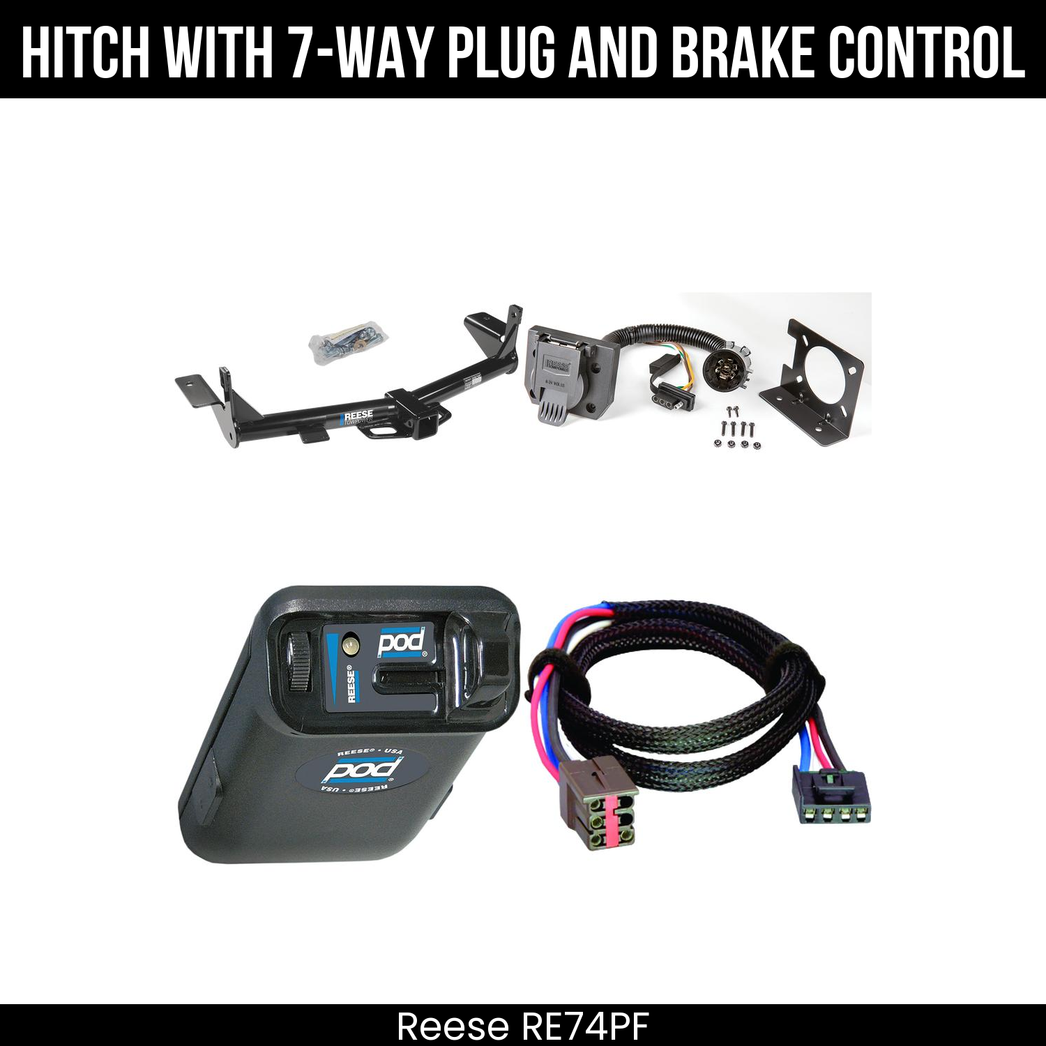Trailer Hitch , 7-Way , Reese POD Brake Control