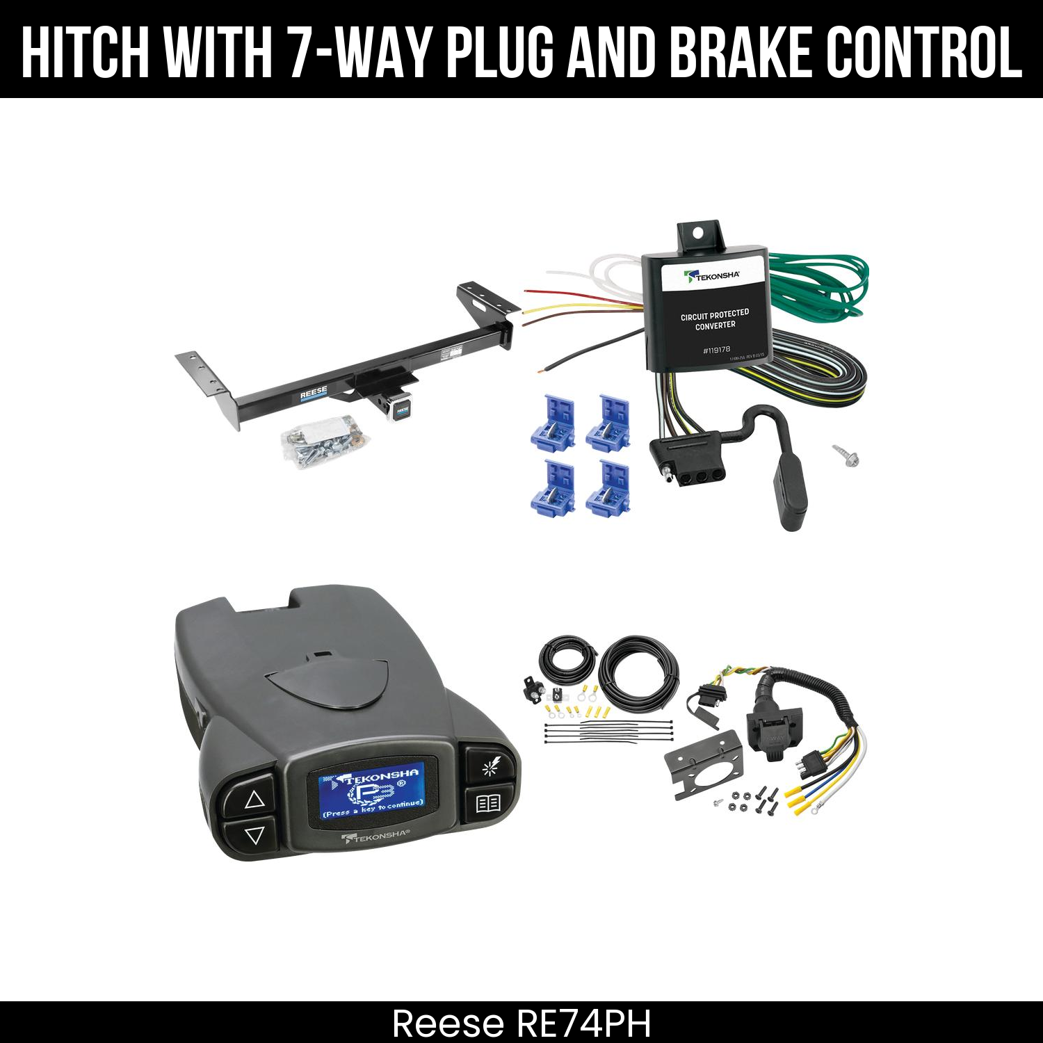 Trailer Hitch , 7-Way , Tekonsha Prodigy P3 Brake Control