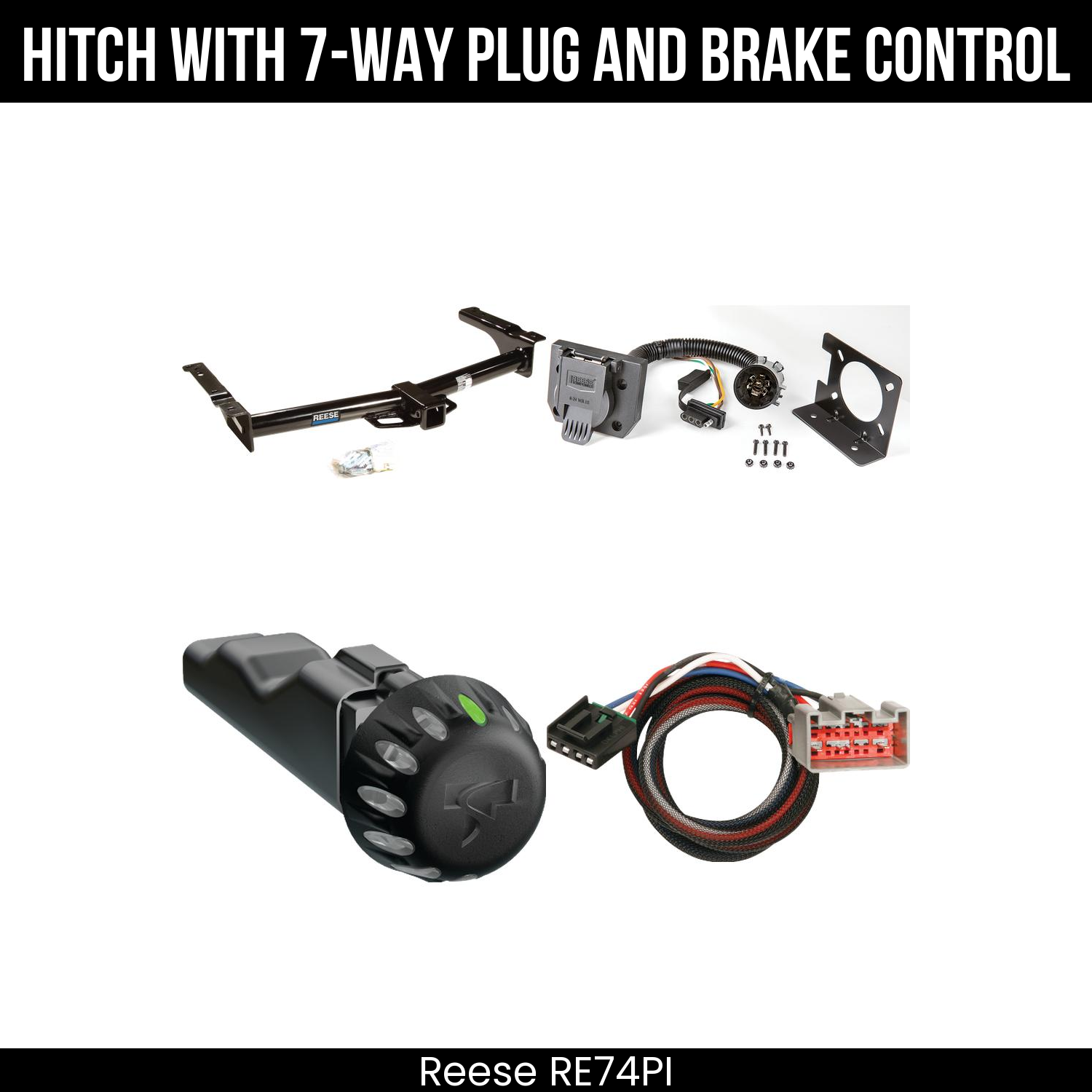 Trailer Hitch , 7-Way , Tekonsha Voyager iD Smart Brake Control