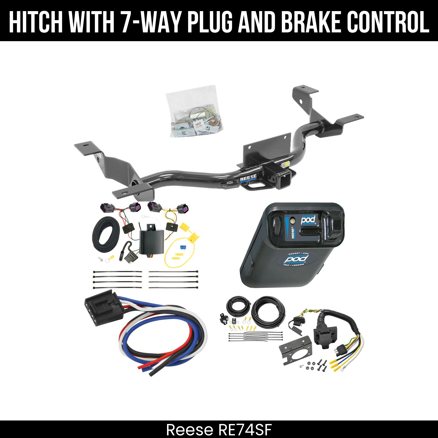 Trailer Hitch , 7-Way , Reese POD Brake Control