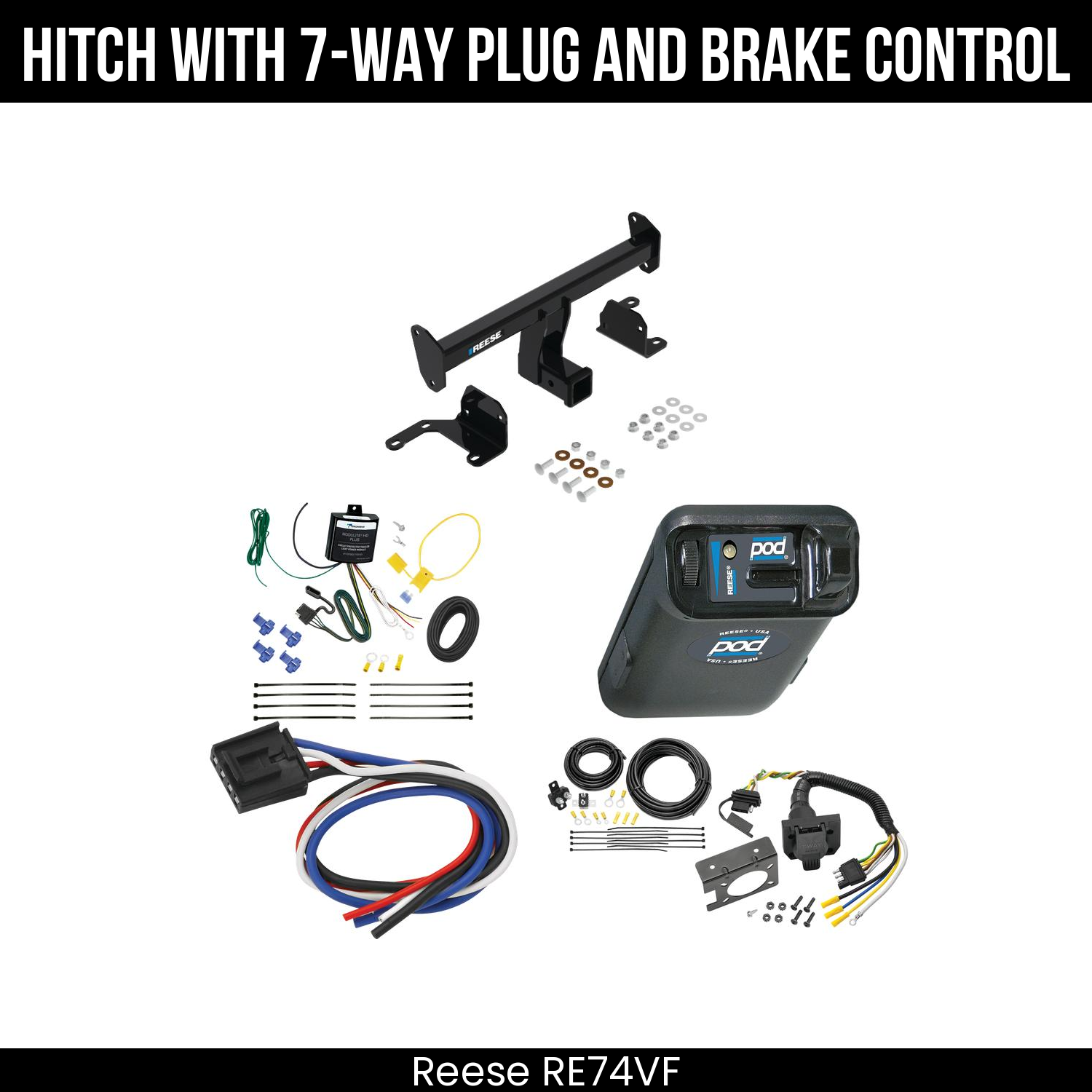 Trailer Hitch , 7-Way , Reese POD Brake Control