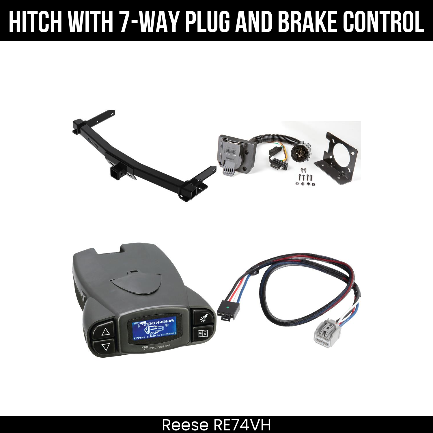 Trailer Hitch , 7-Way , Tekonsha Prodigy P3 Brake Control
