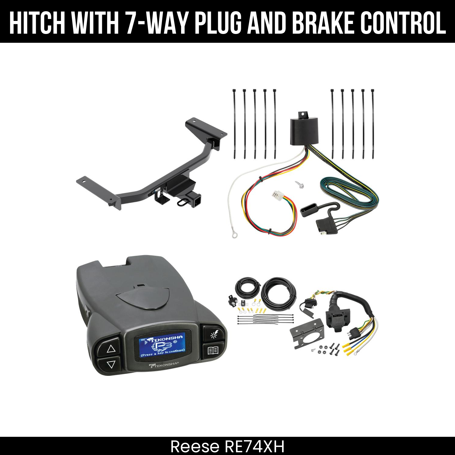 Trailer Hitch , 7-Way , Tekonsha Prodigy P3 Brake Control