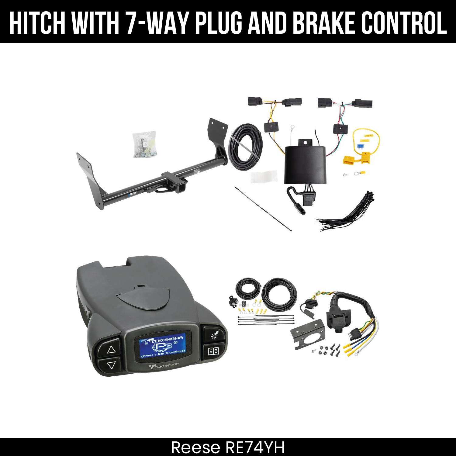 Trailer Hitch , 7-Way , Tekonsha Prodigy P3 Brake Control