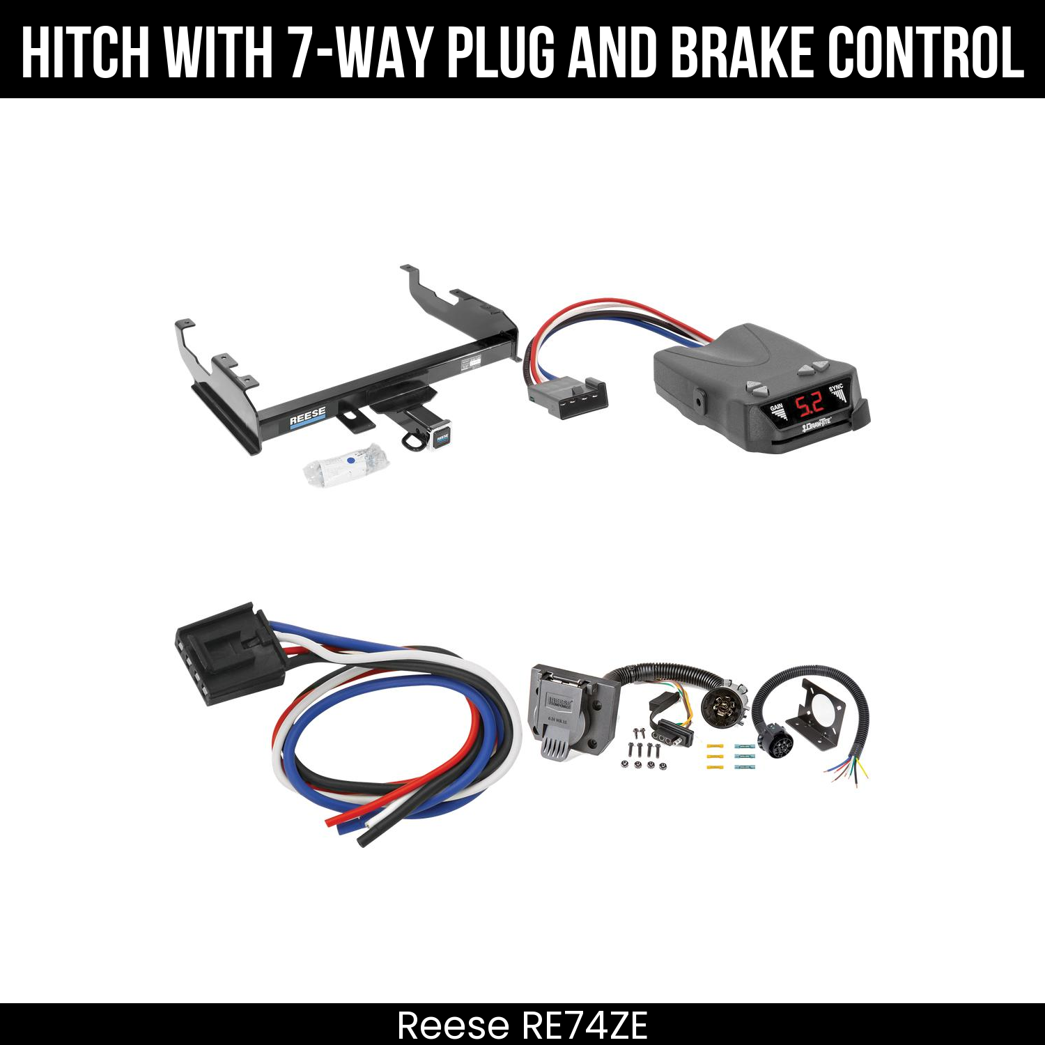 Trailer Hitch , 7-Way , Draw-Tite Activator IV Brake Control