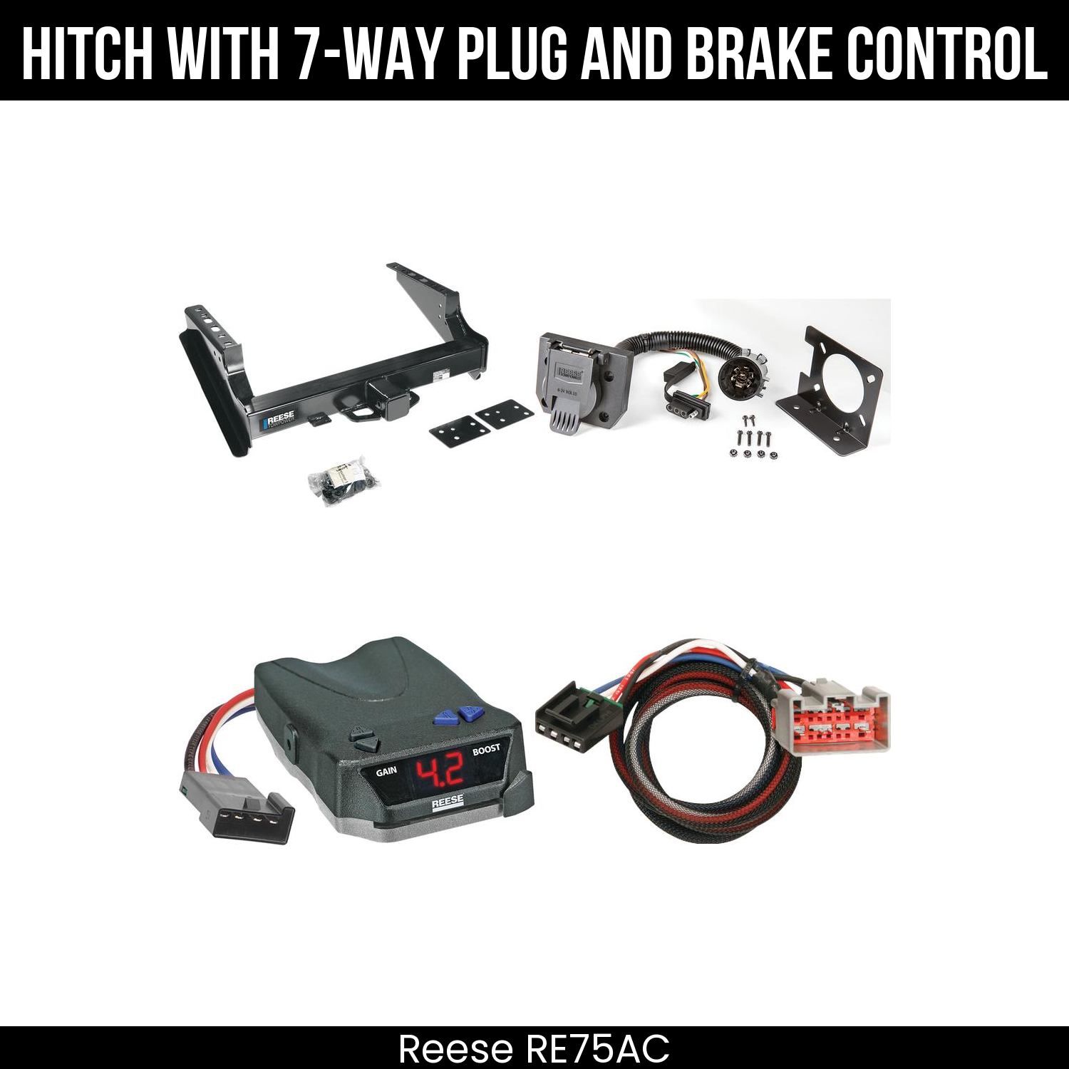 Trailer Hitch , 7-Way , Reese Brake EVN Control