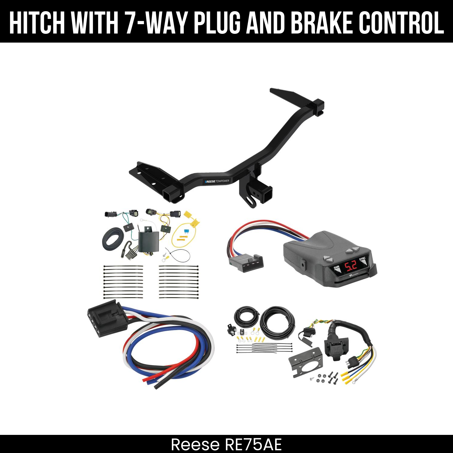 Trailer Hitch , 7-Way , Tekonsha Brakeman IV Brake Control