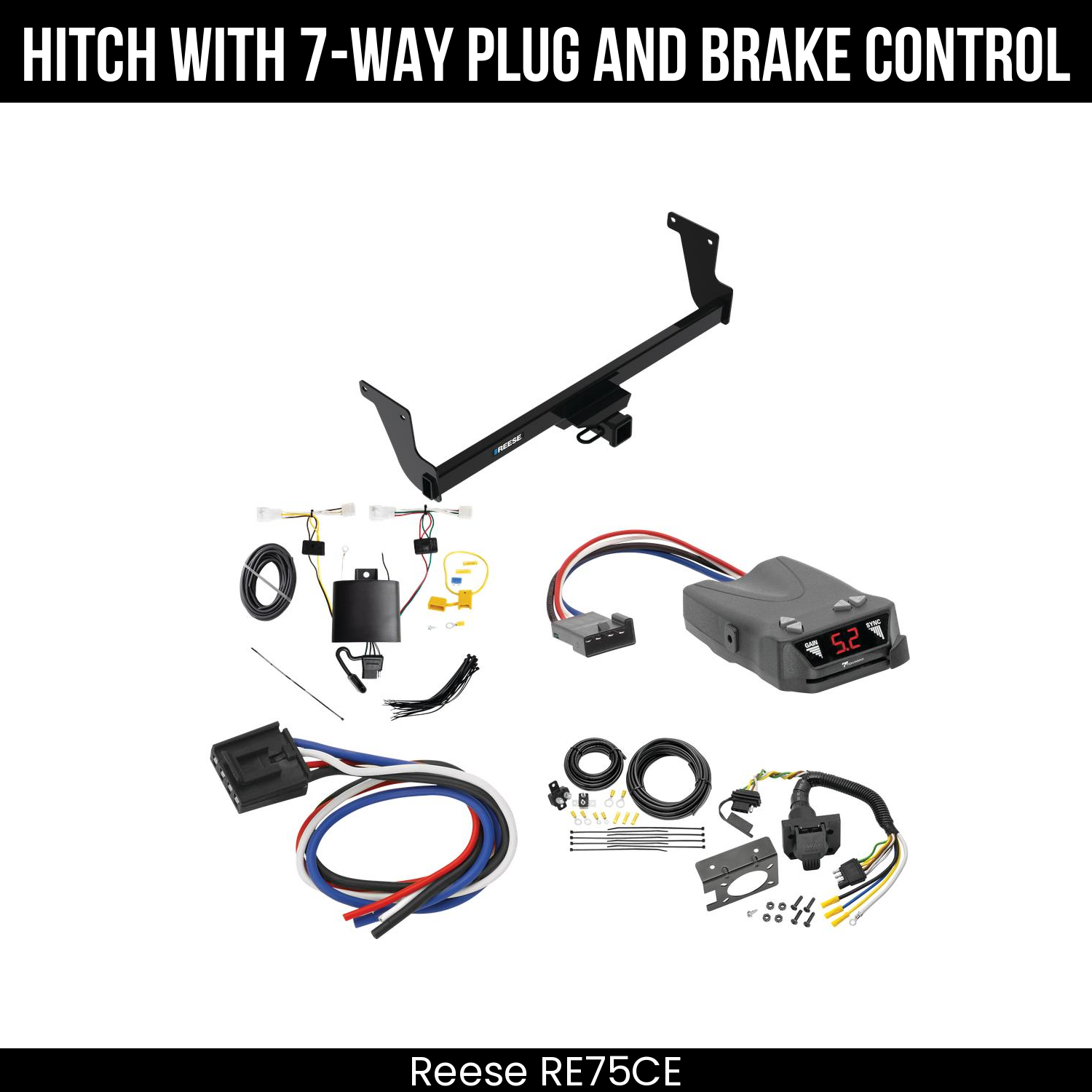 Trailer Hitch , 7-Way , Tekonsha Brakeman IV Brake Control