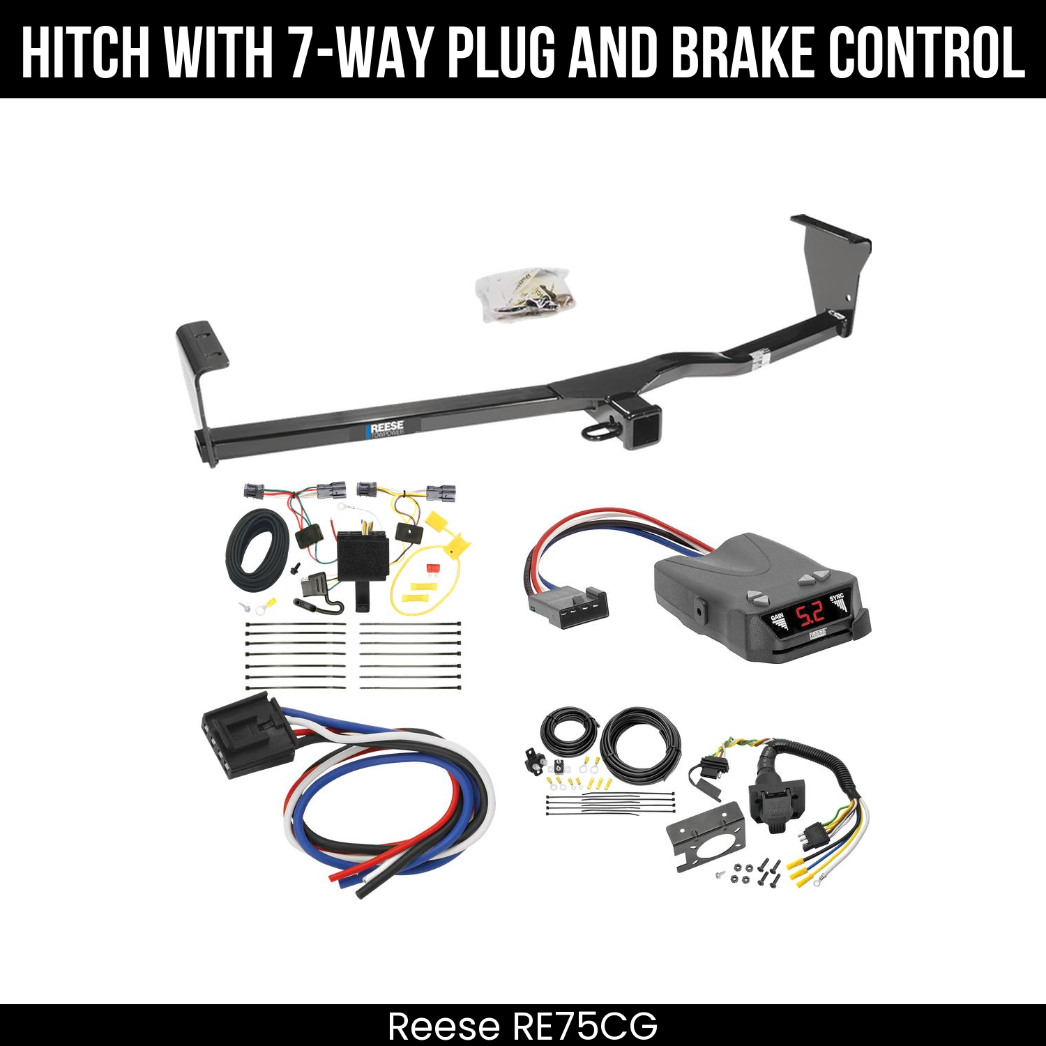 Trailer Hitch , 7-Way , Reese Brakeman IV Brake Control