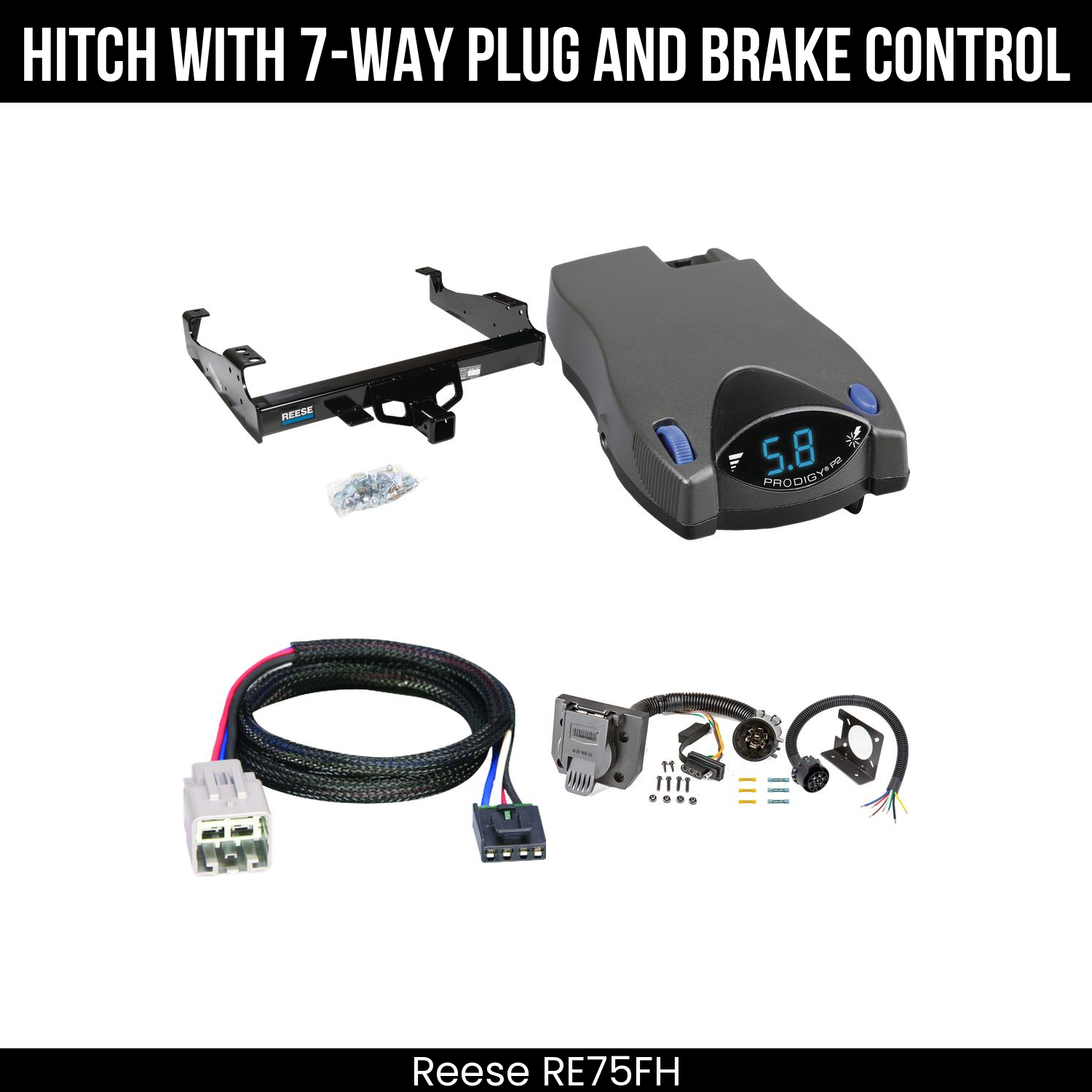 Trailer Hitch , 7-Way , Tekonsha Prodigy P2 Brake Control