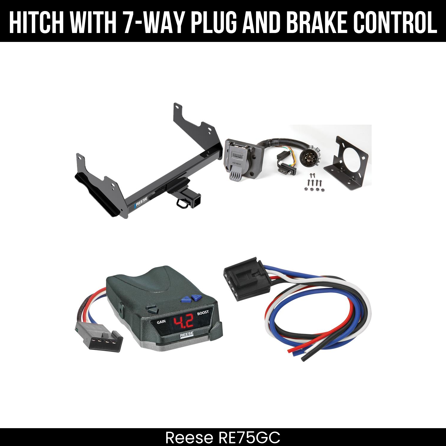 Trailer Hitch , 7-Way , Reese Brake EVN Control