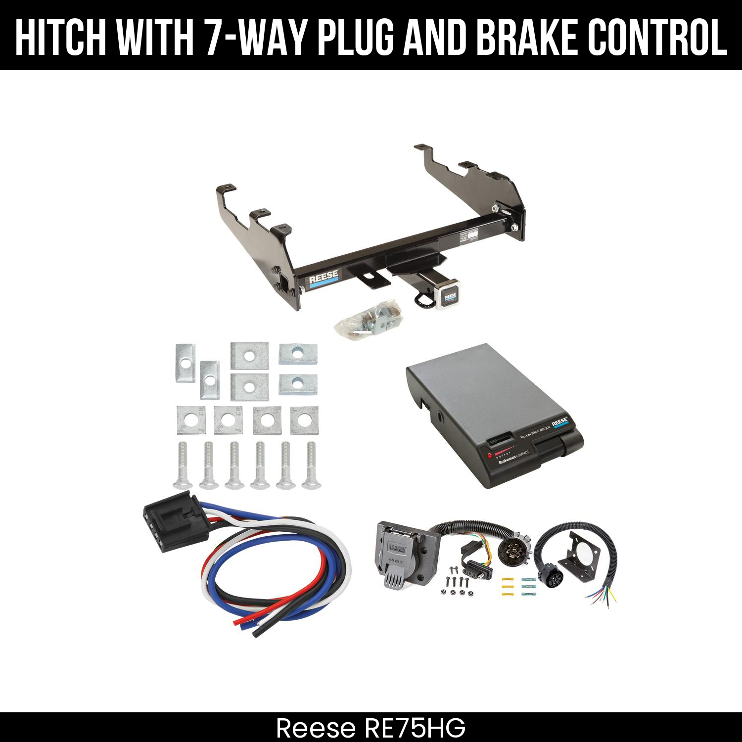 Trailer Hitch , 7-Way , Reese Brakeman Brake Control