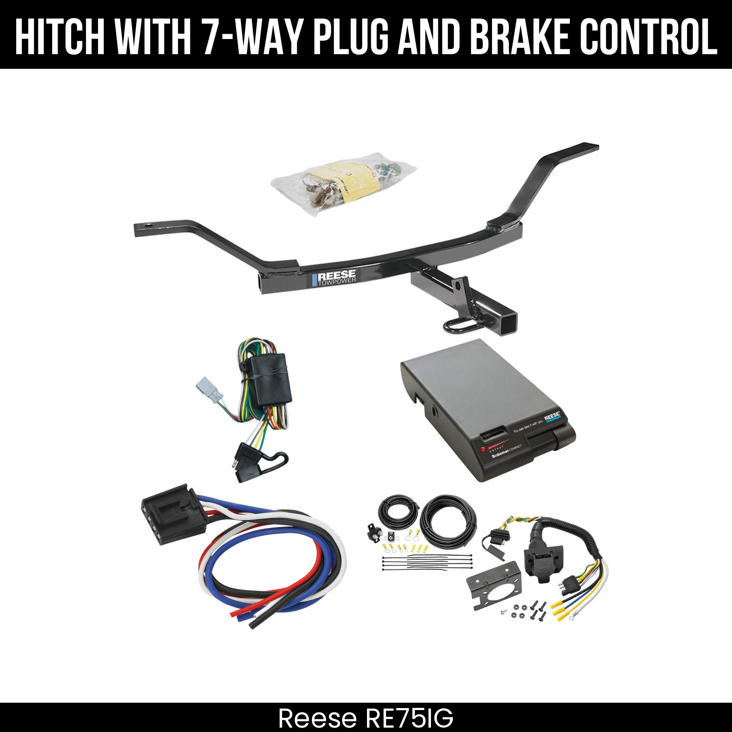 Trailer Hitch , 7-Way , Reese Brakeman Brake Control