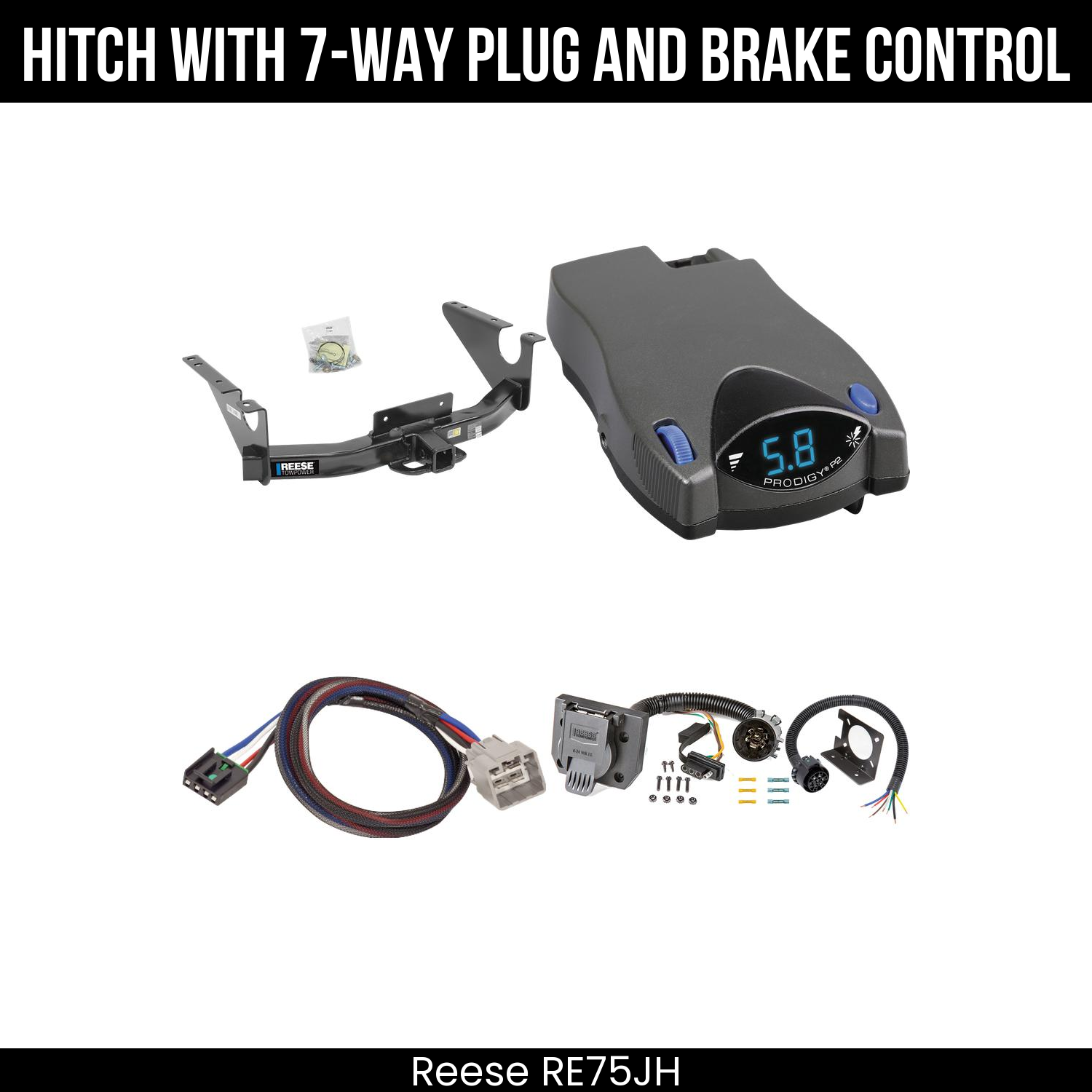 Trailer Hitch , 7-Way , Tekonsha Prodigy P2 Brake Control
