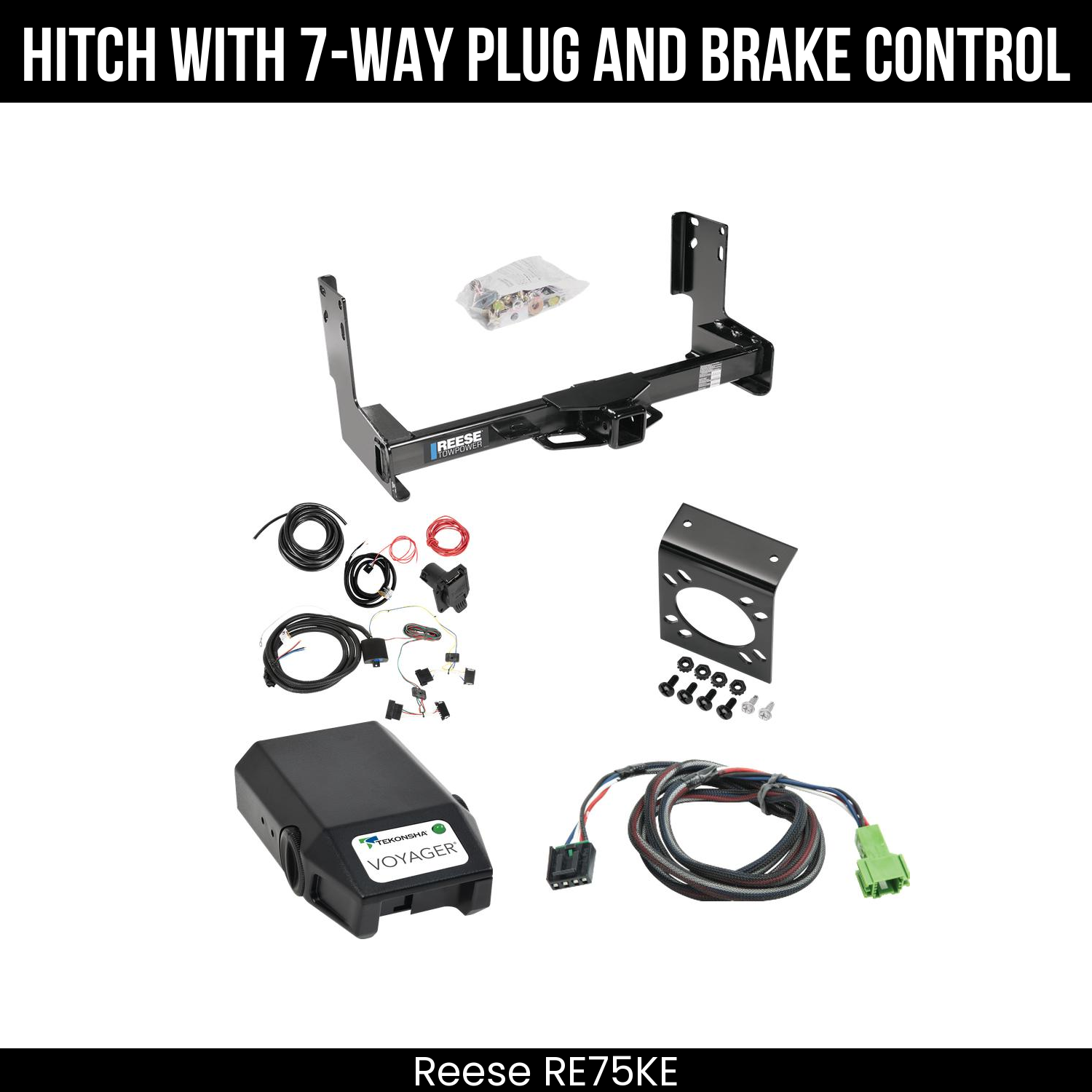 Trailer Hitch , 7-Way , Tekonsha Voyager Brake Control