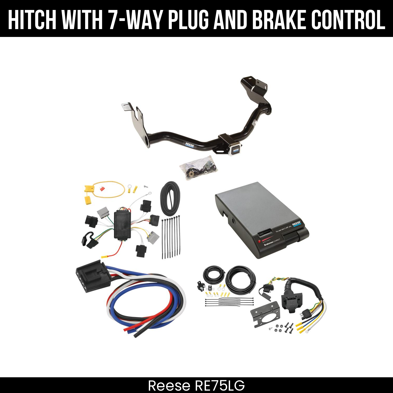 Trailer Hitch , 7-Way , Reese Brakeman Brake Control