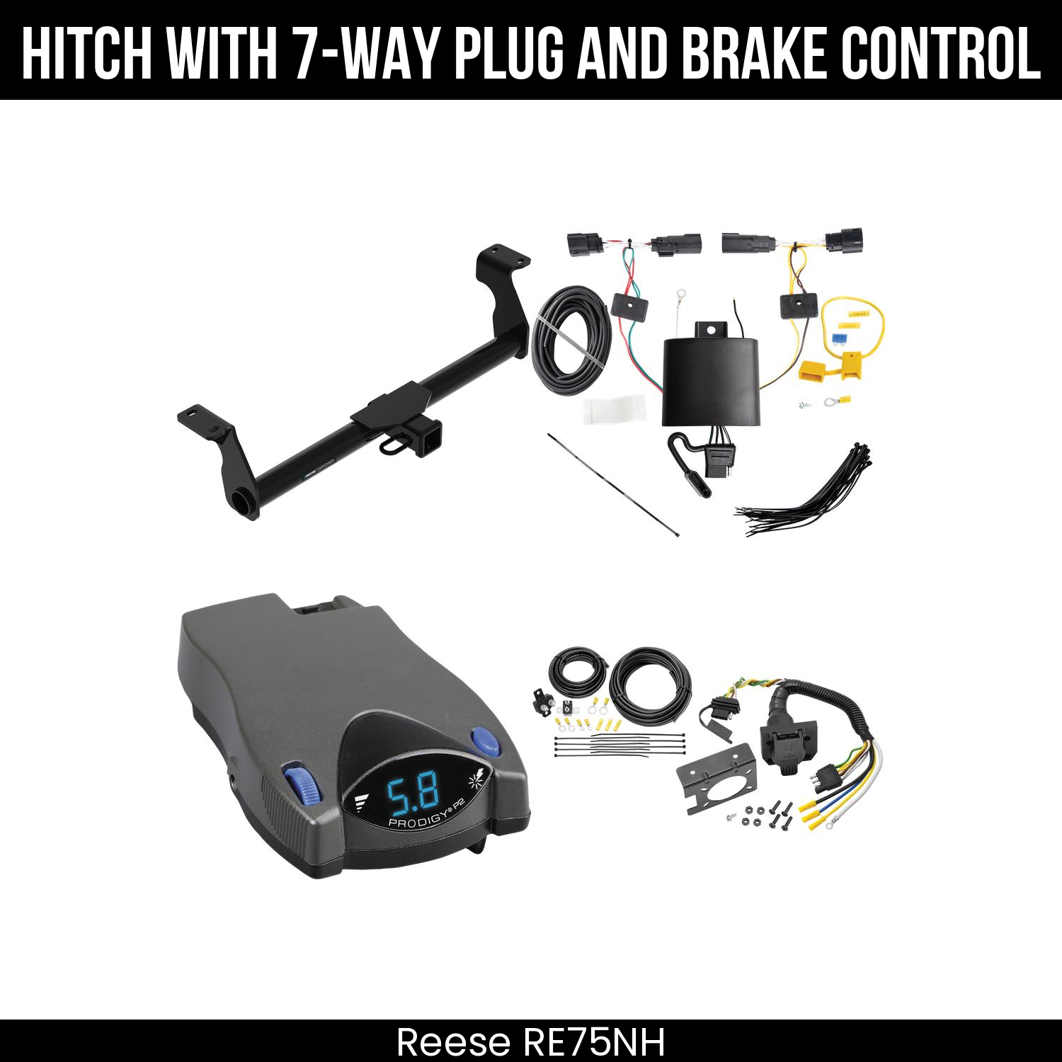 Trailer Hitch , 7-Way , Tekonsha Prodigy P2 Brake Control