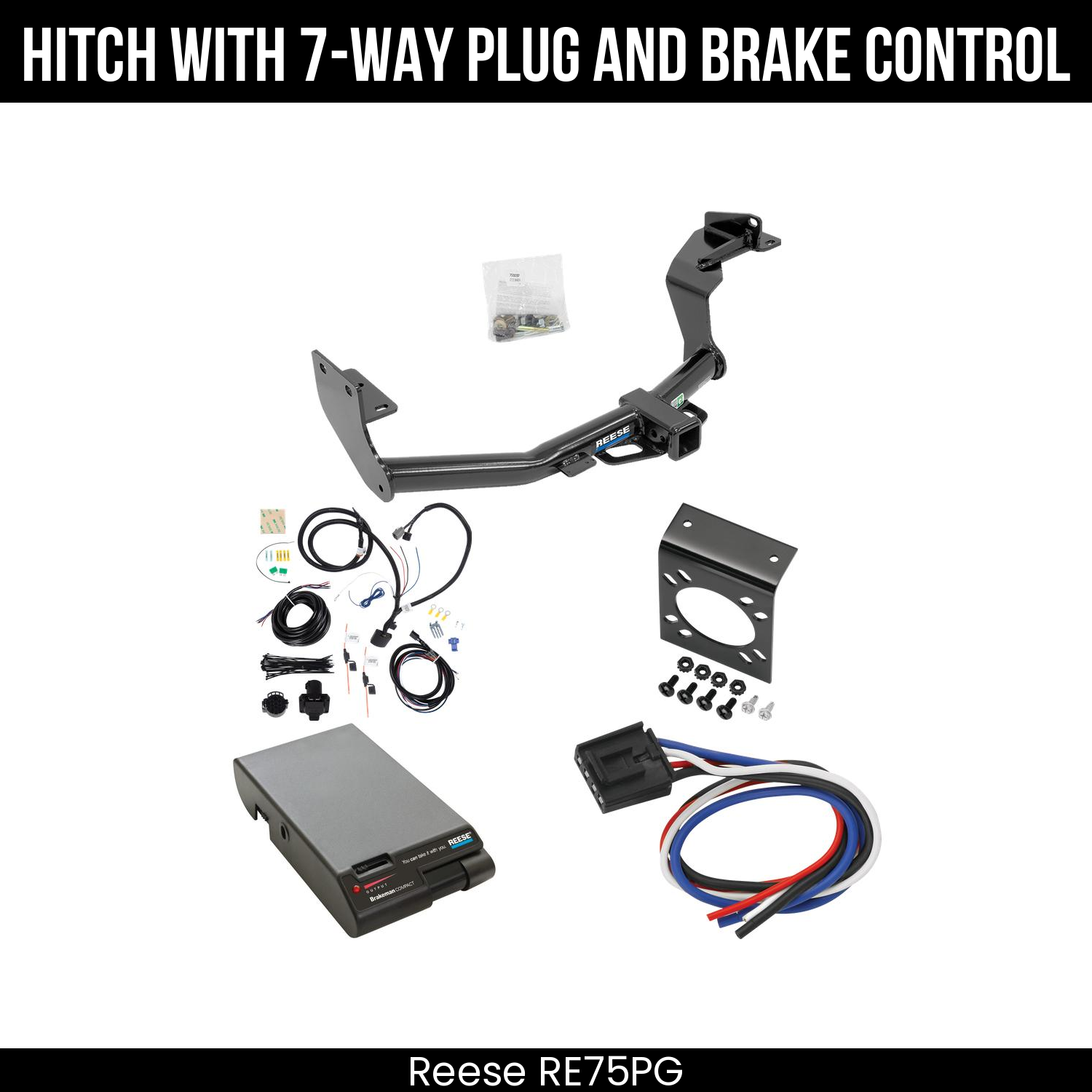 Trailer Hitch , 7-Way , Reese Brakeman Brake Control